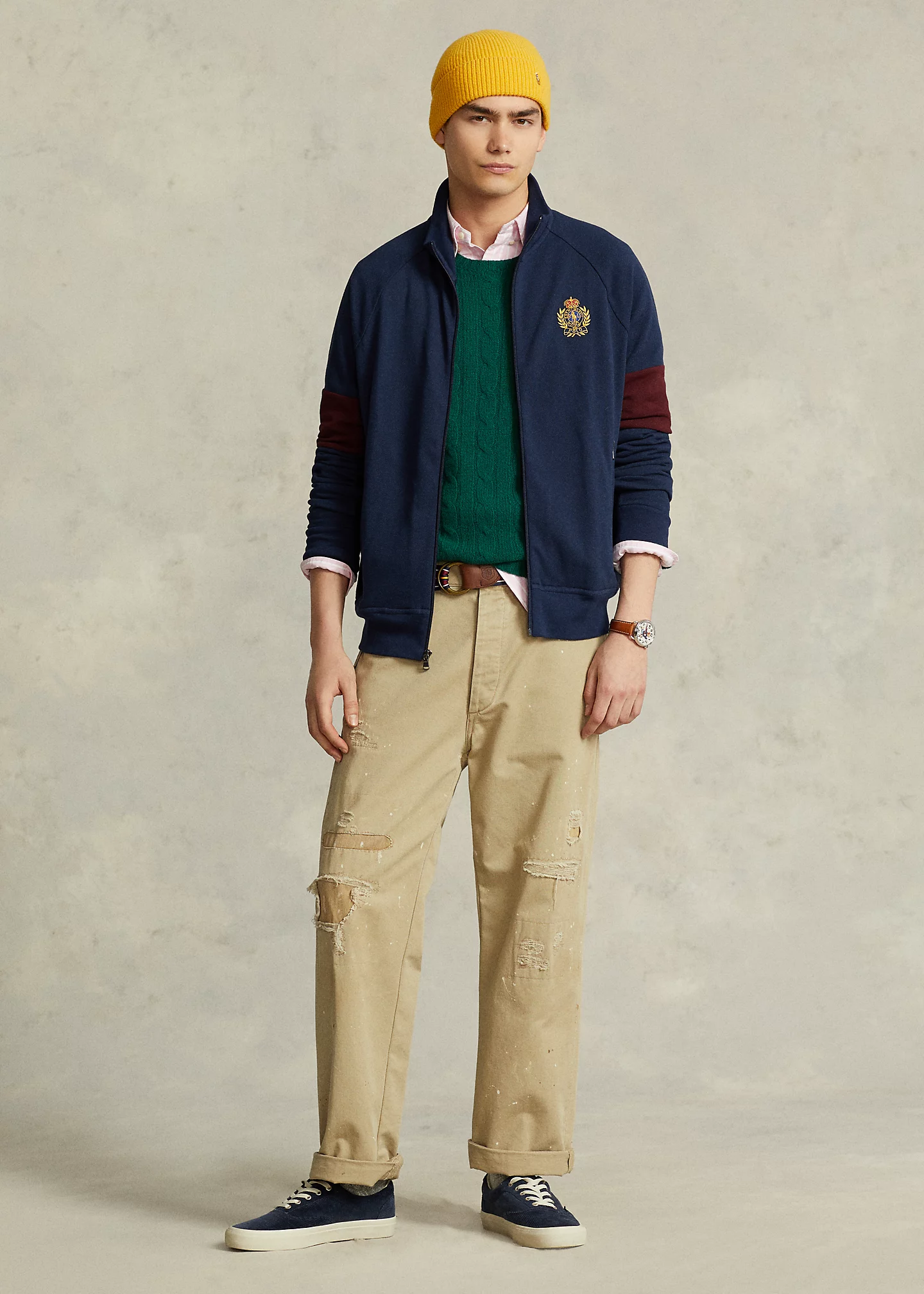 Polo Crest Big Pony Mesh Track Jacket