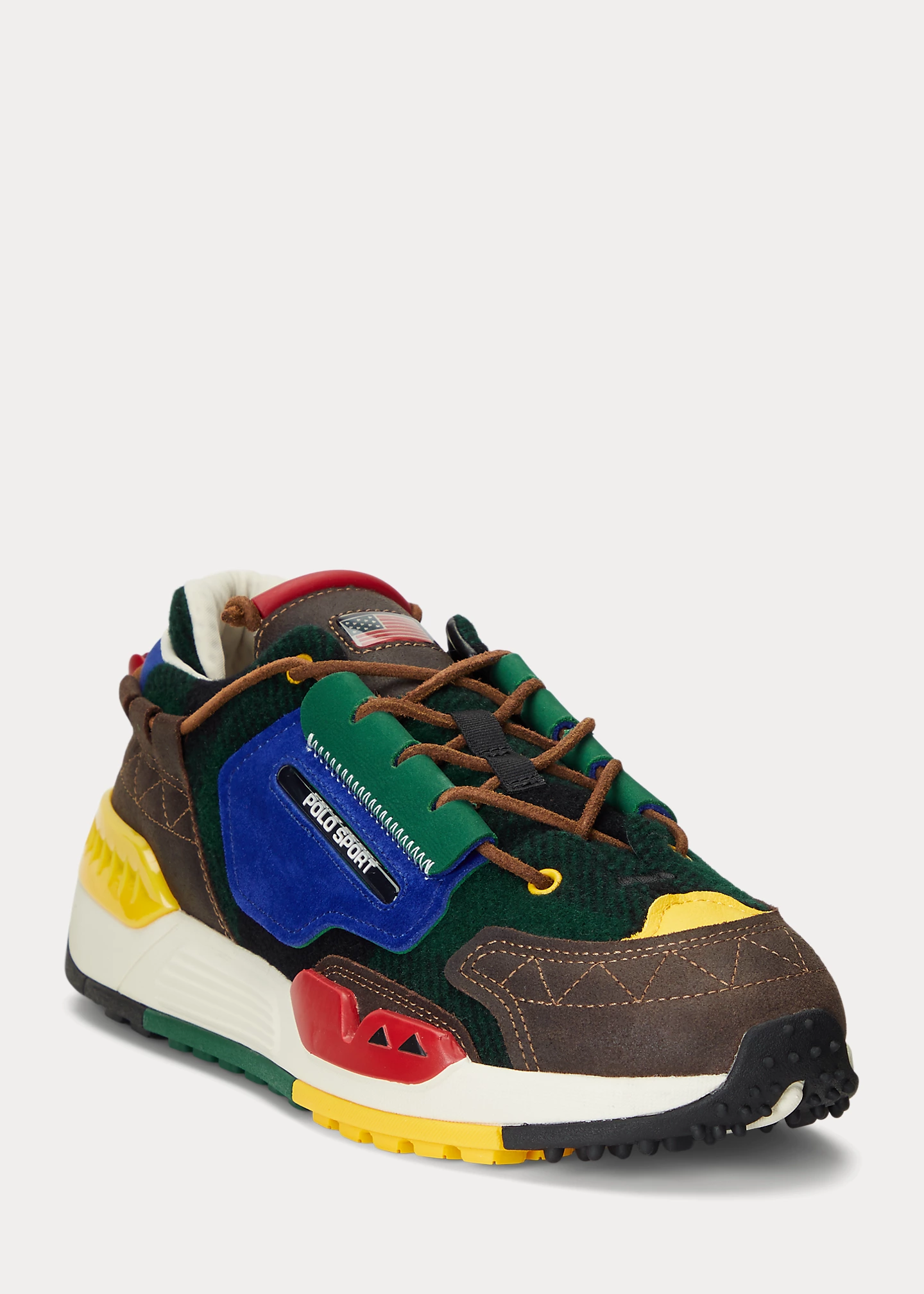 PS200 Suede & Plaid Twill Sneaker