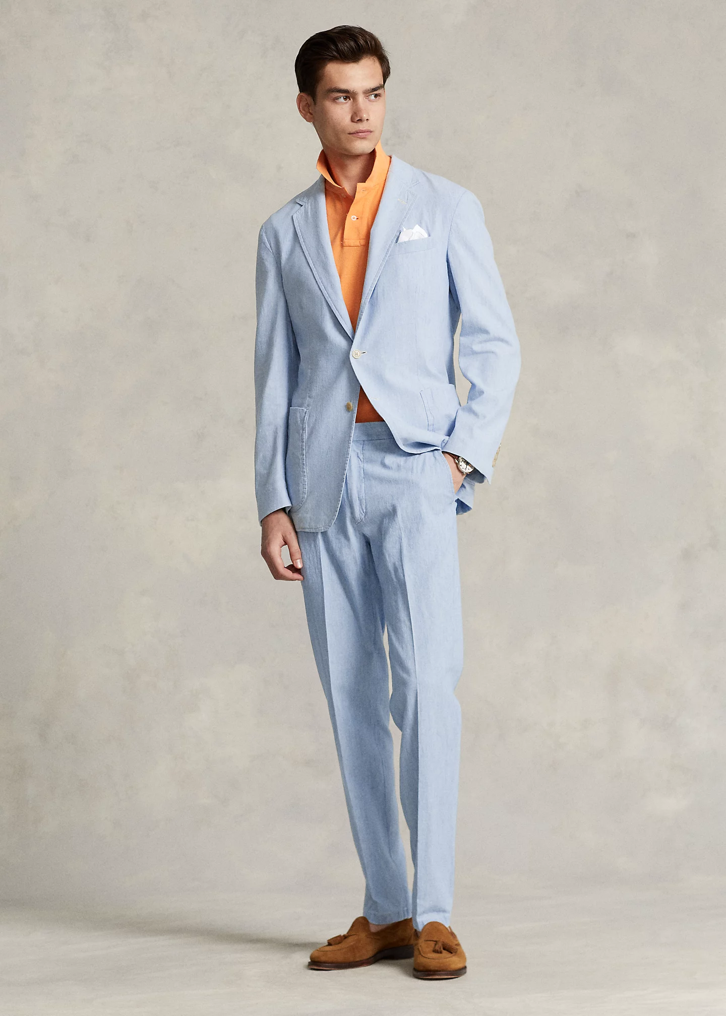 Polo Soft Tailored Chambray Suit Jacket