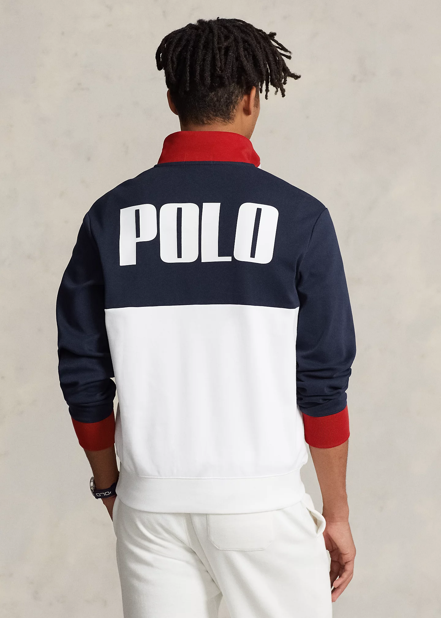 Logo Interlock Quarter-Zip Pullover