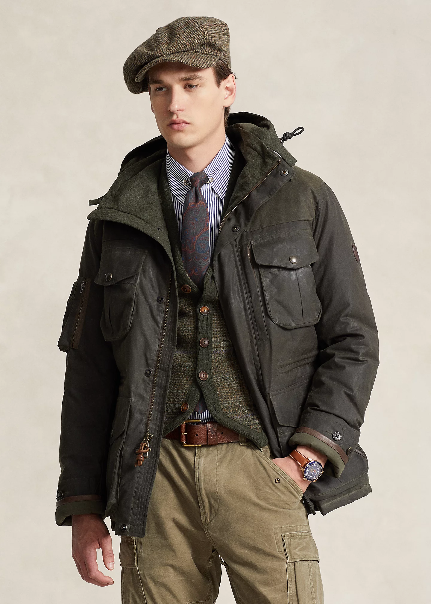 Oilcloth Down Jacket