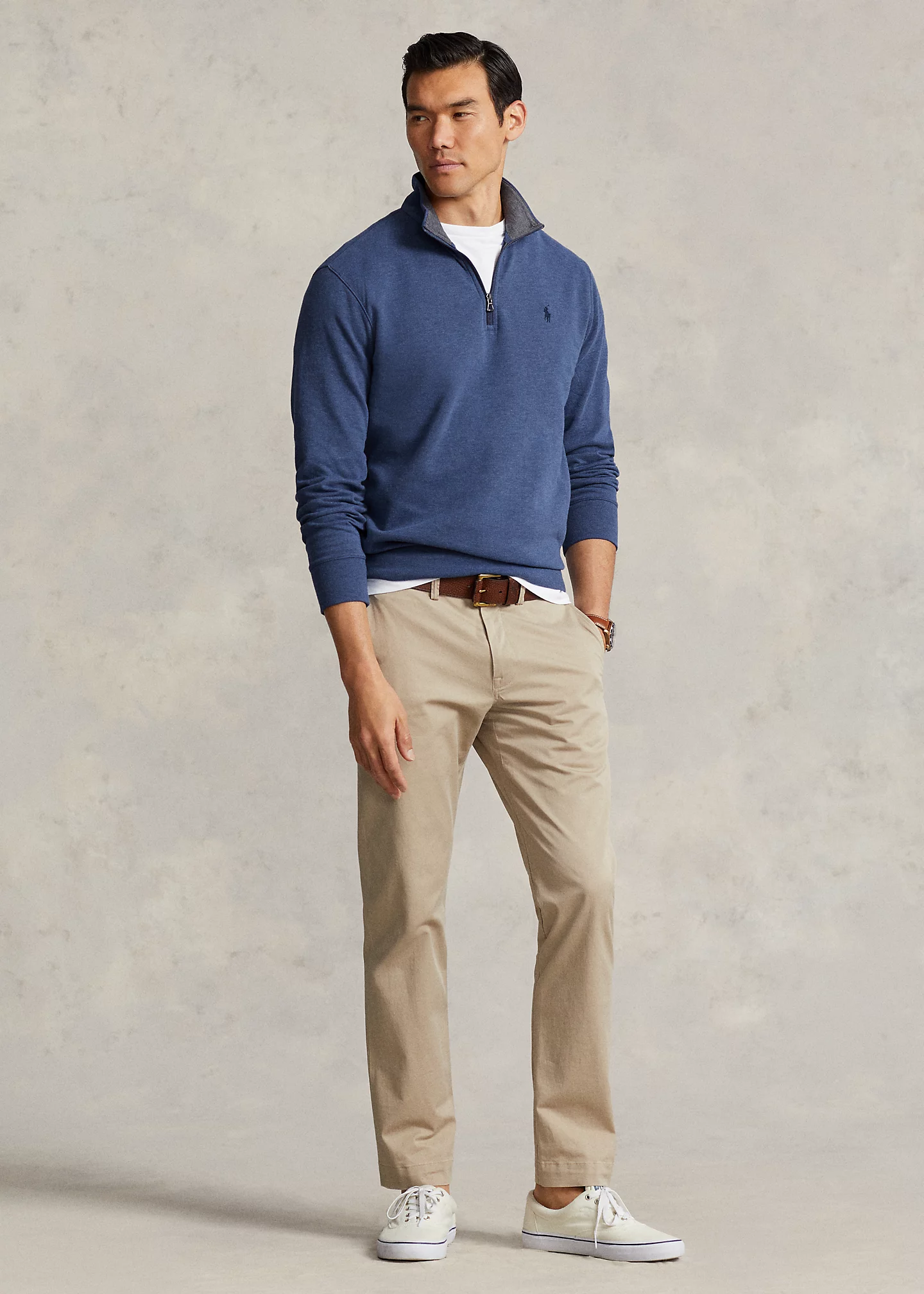 Luxury Jersey Quarter-Zip Pullover