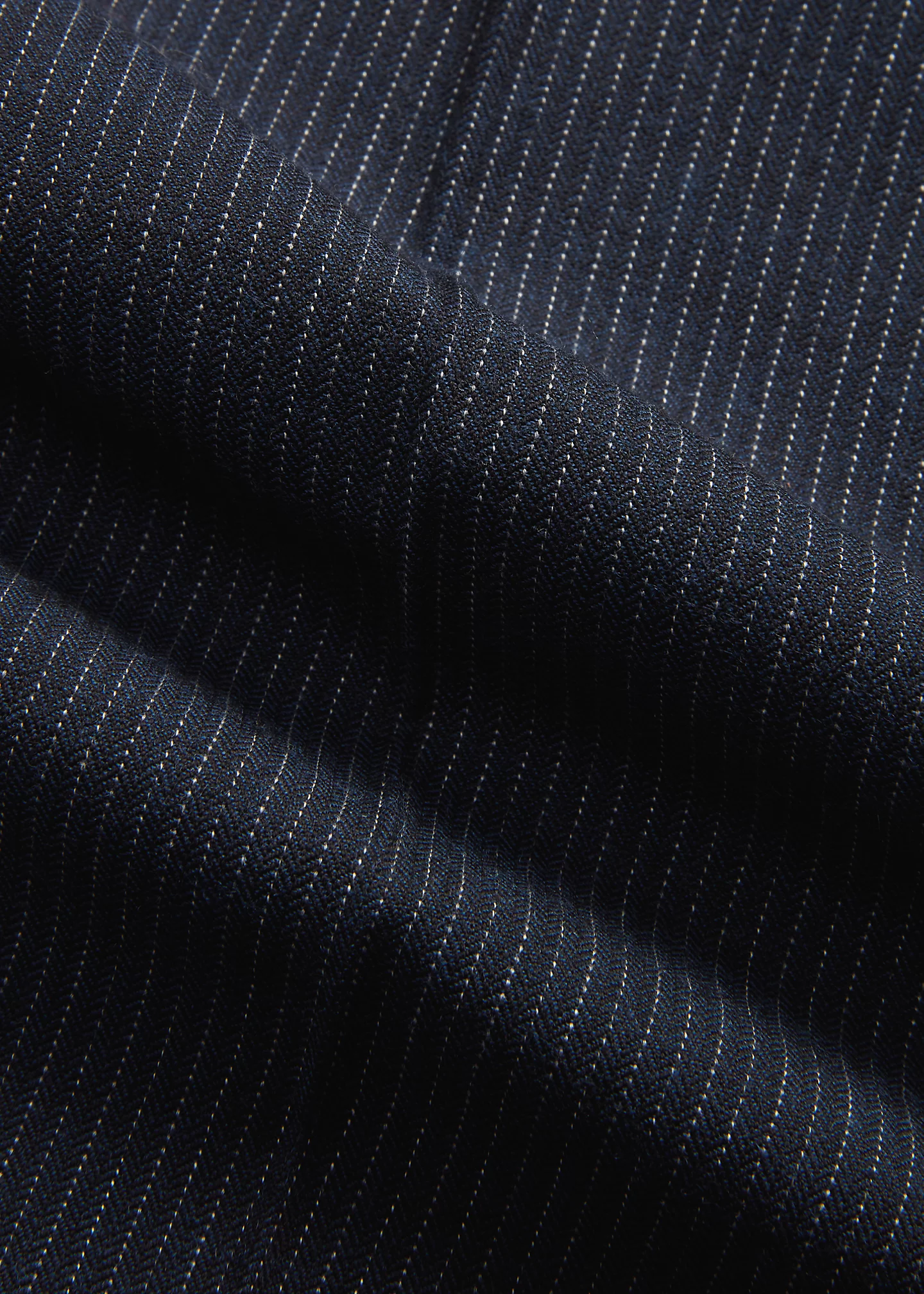Slim Striped Herringbone Suit Trouser