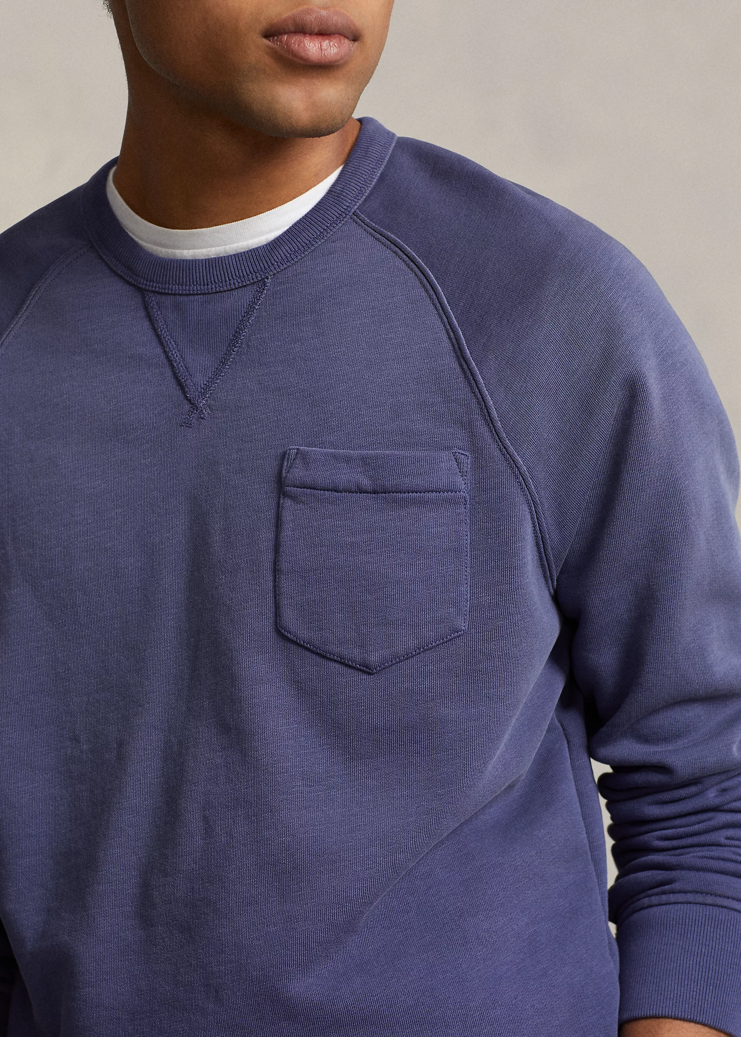 Garment-Dyed Fleece Sweatshirt