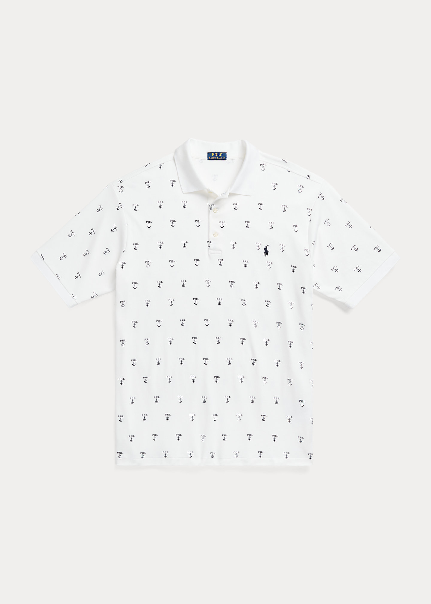Anchor-Logo Soft Cotton Polo Shirt
