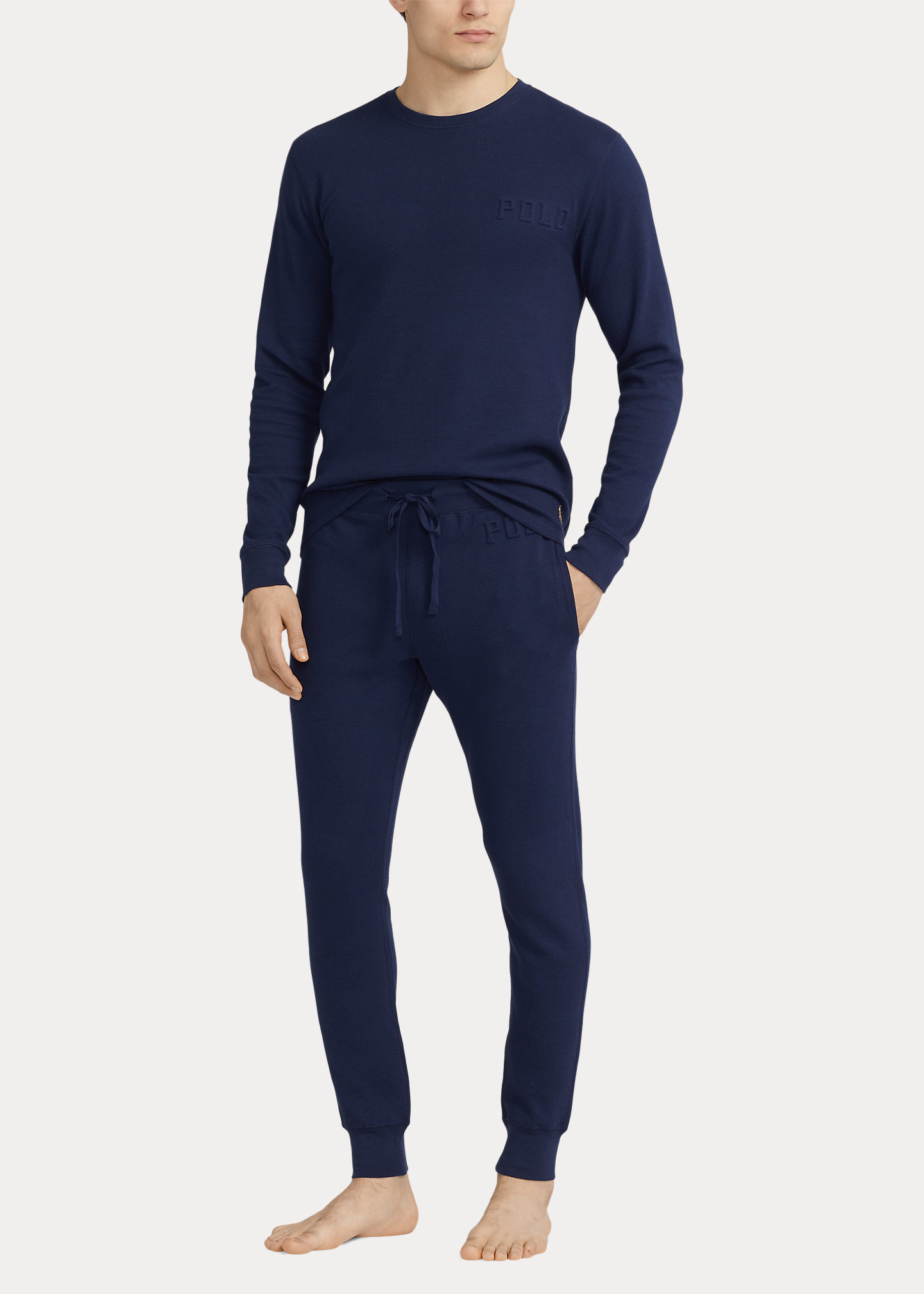 Logo Waffle-Knit Sleep Jogger