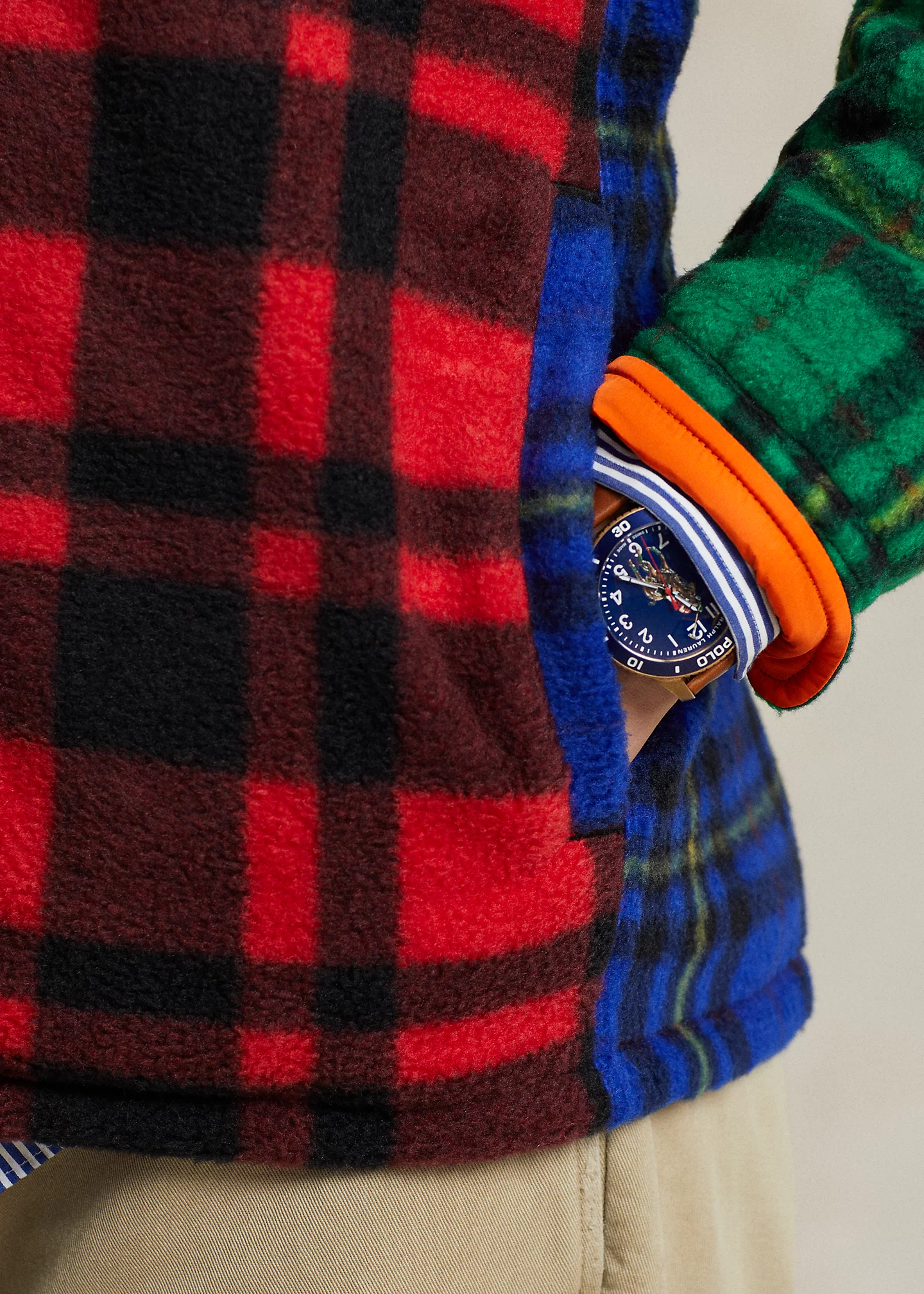 Plaid Brushed Fleece Shirt Jacket