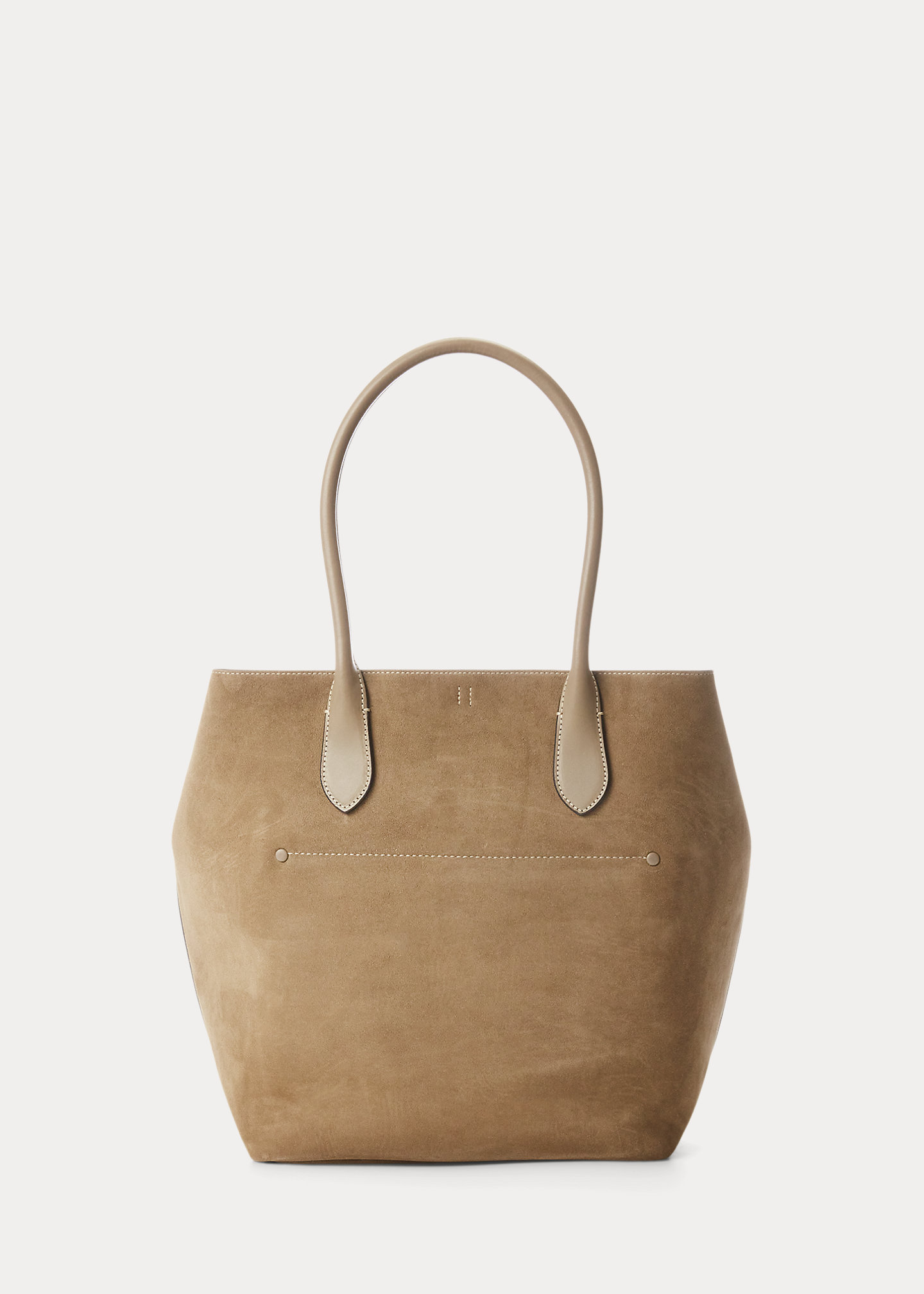 Leather-Trim Suede Large Bellport Tote