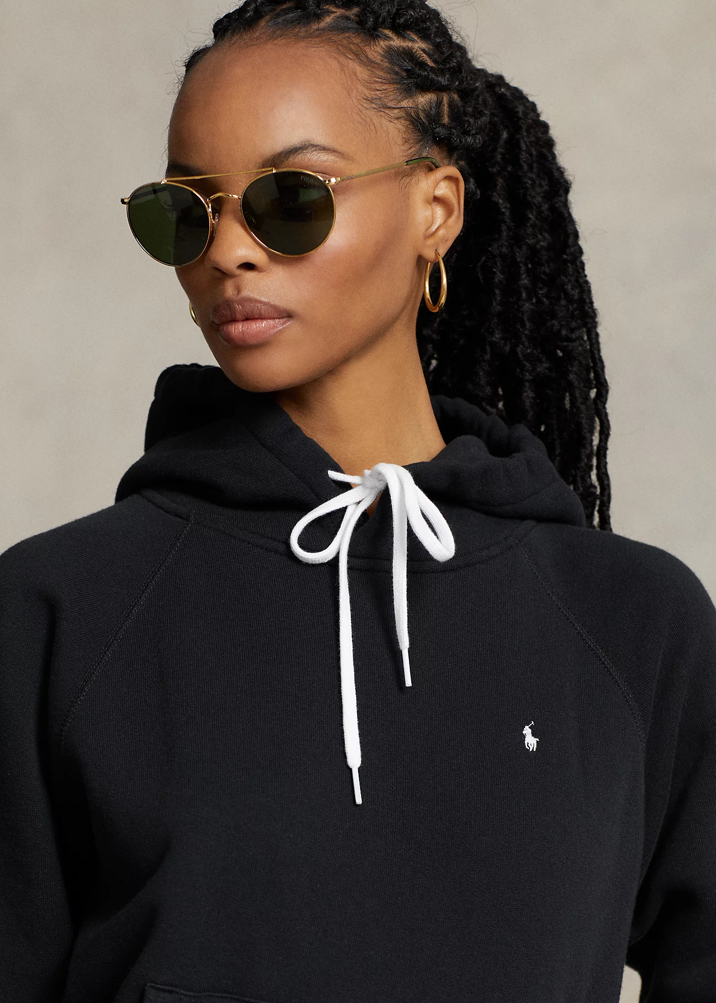 Shrunken Fit Fleece Hoodie