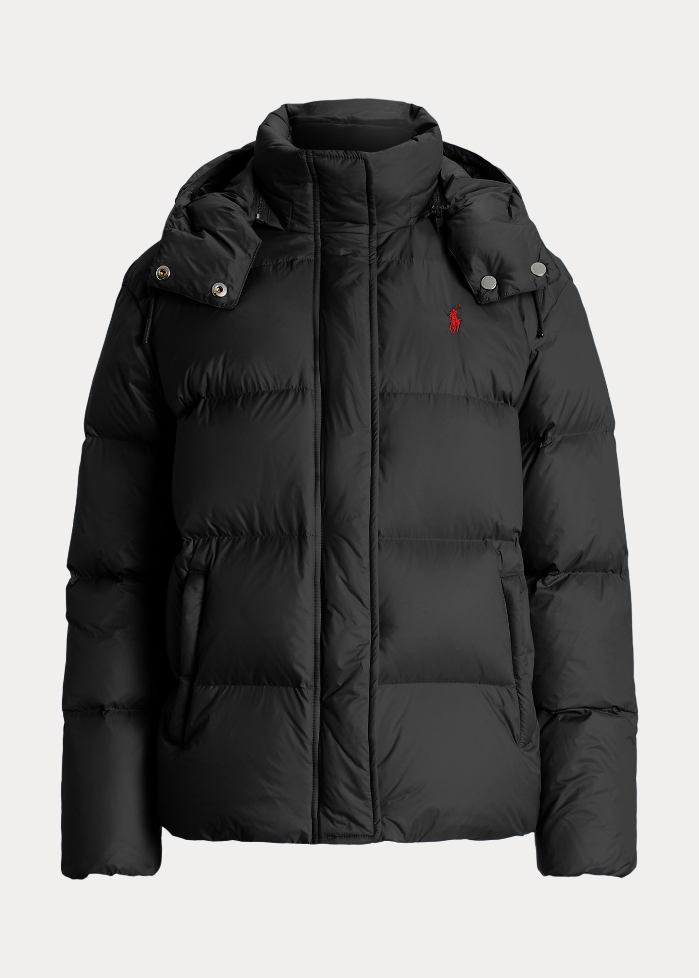 Water-Repellent Hooded Down Jacket