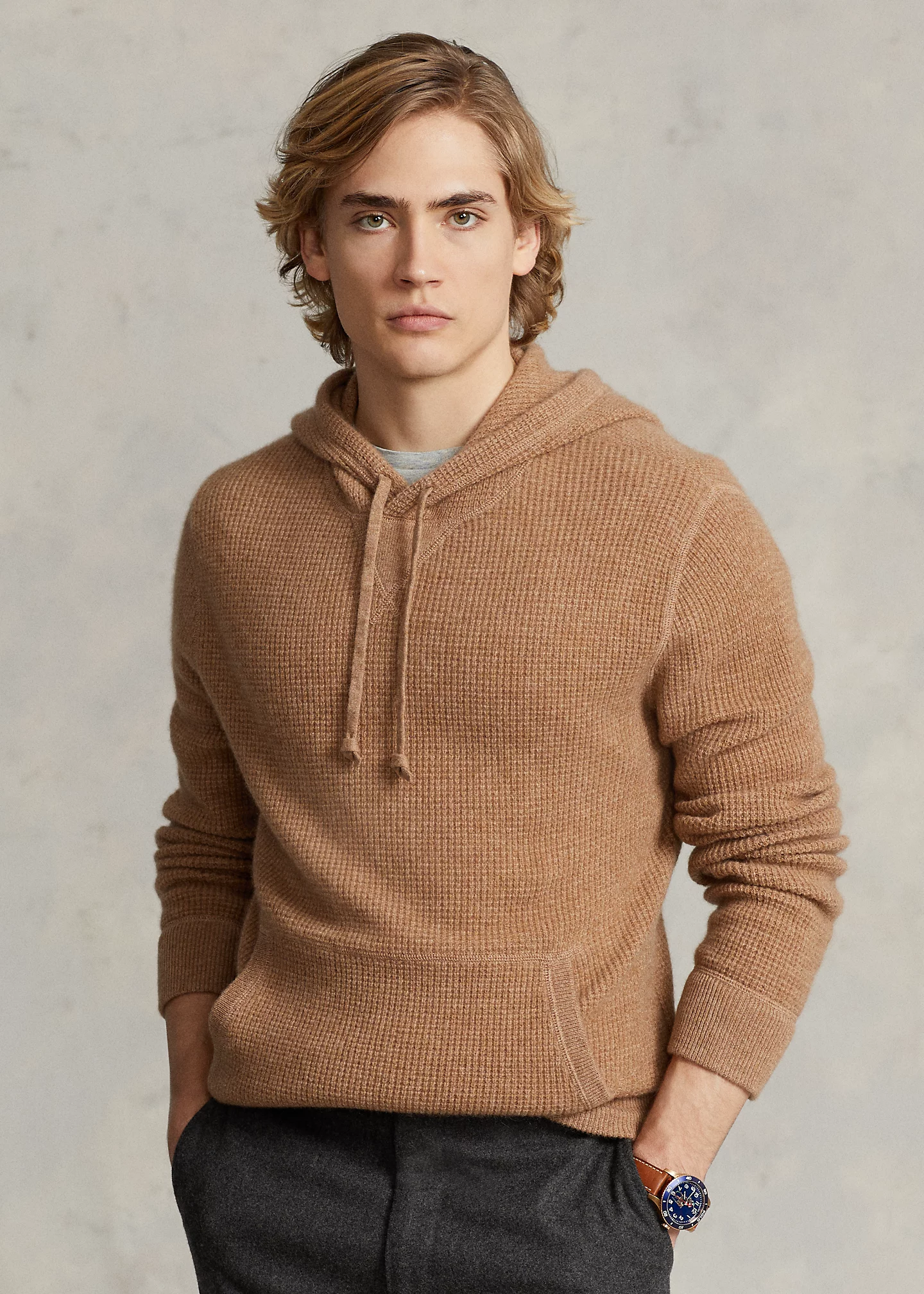 Washable Cashmere Hooded Sweater