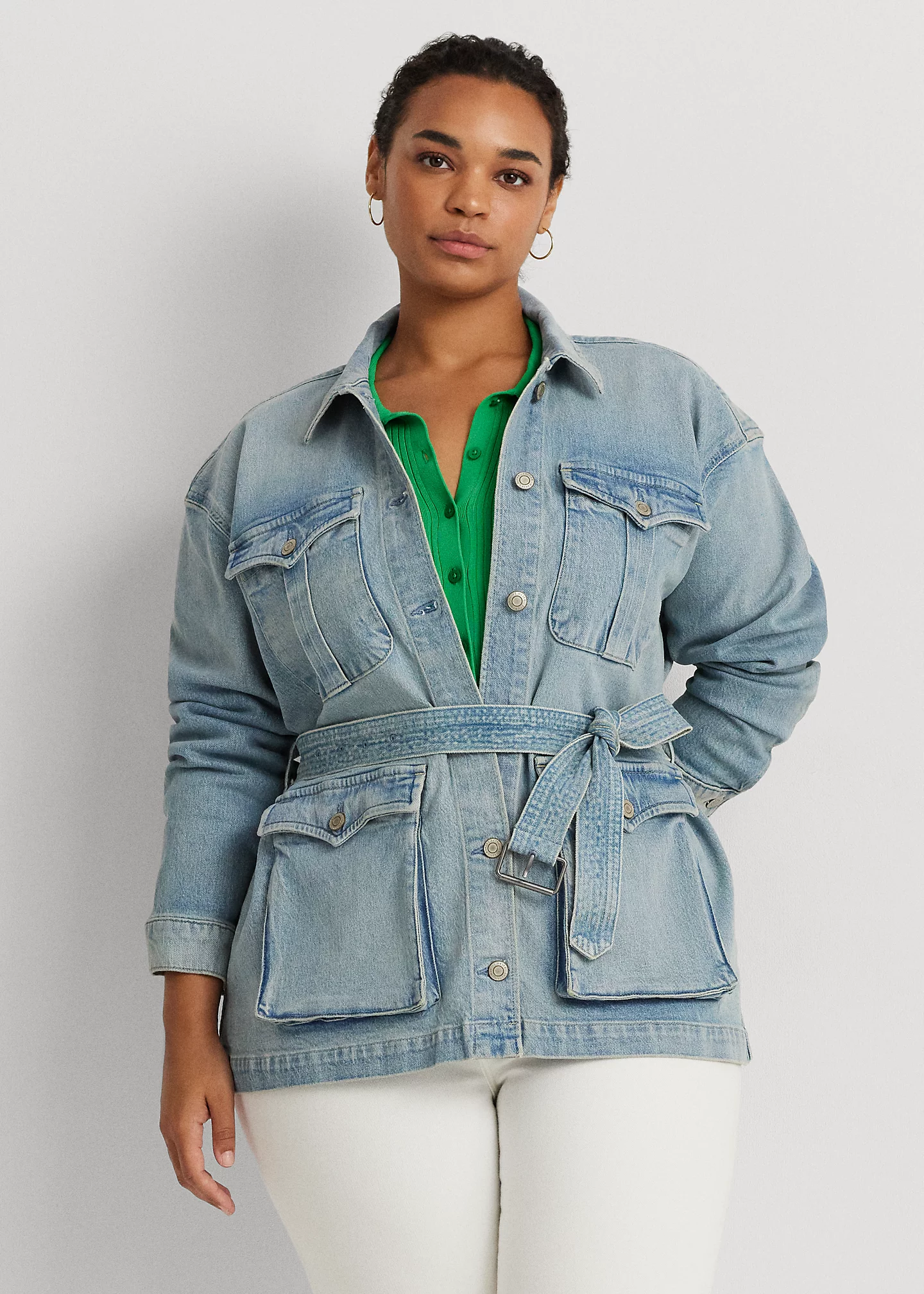 Belted Denim Field Jacket