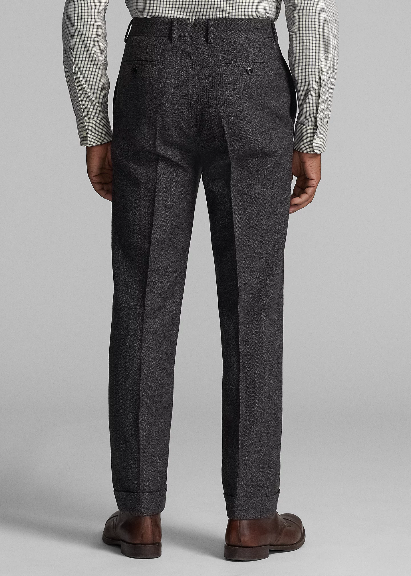 Slim Fit Wool Tweed Suit Trouser