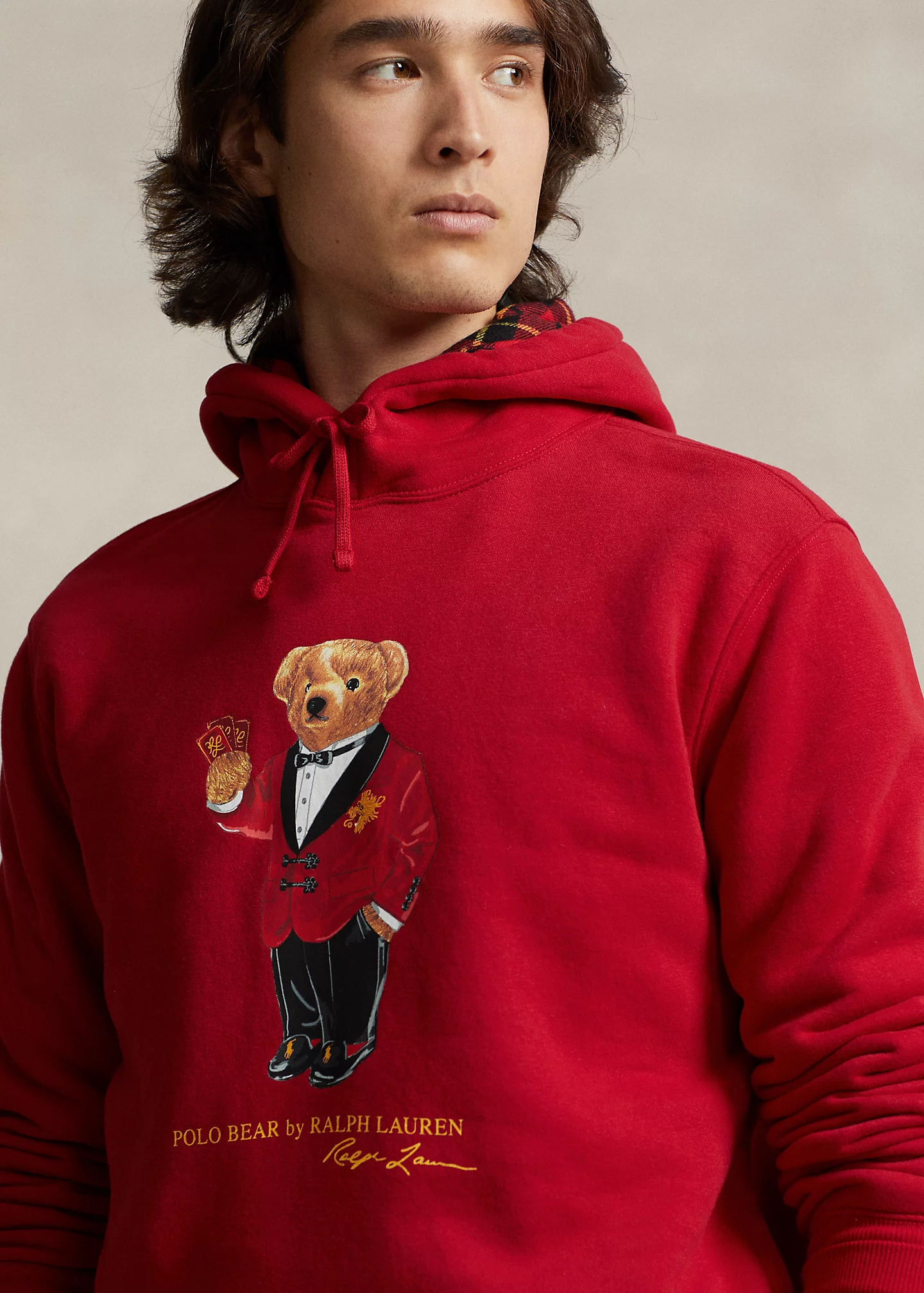 Lunar New Year Polo Bear Fleece Hoodie