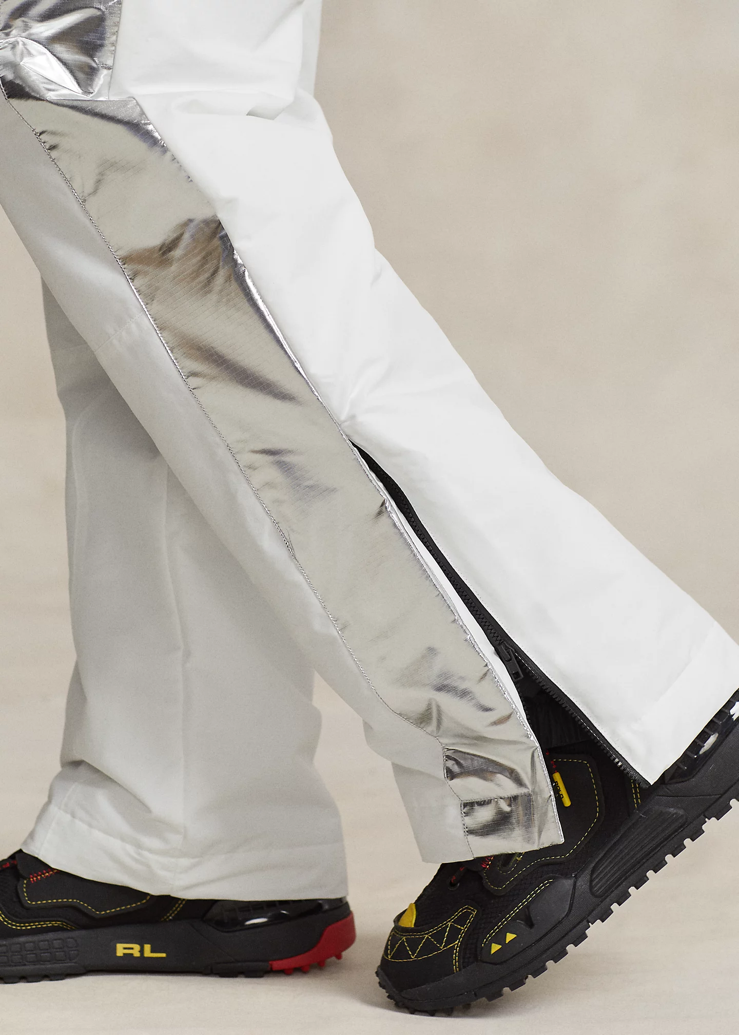 Water-Resistant Metallic-Panel Ski Pant