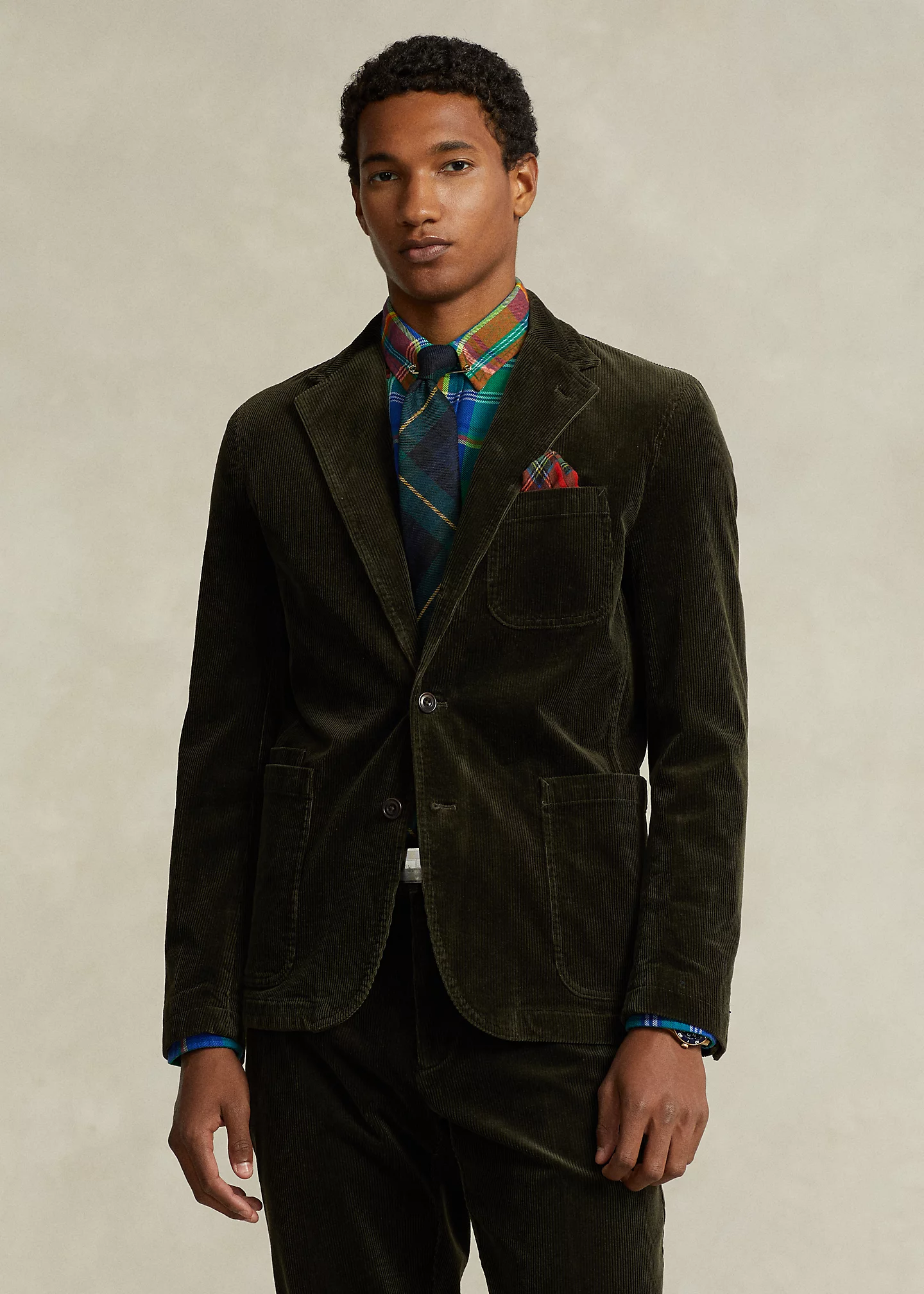 Modern Stretch Corduroy Suit Jacket