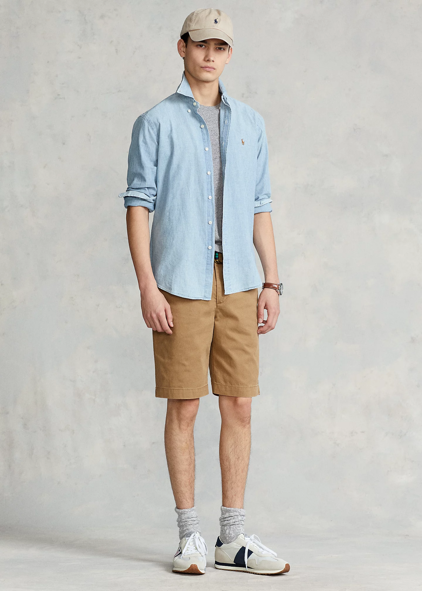 Classic Fit Indigo Chambray Shirt