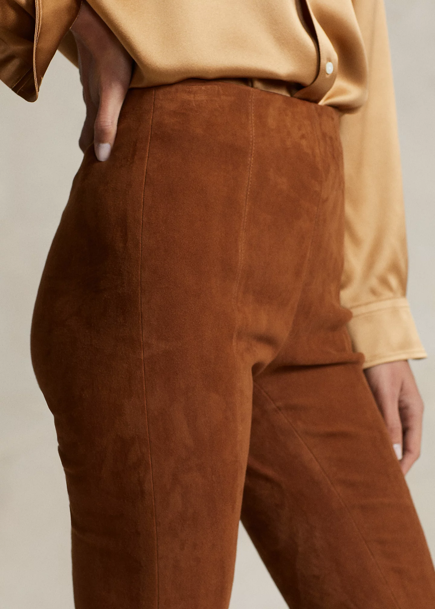 Lambskin Suede Pant