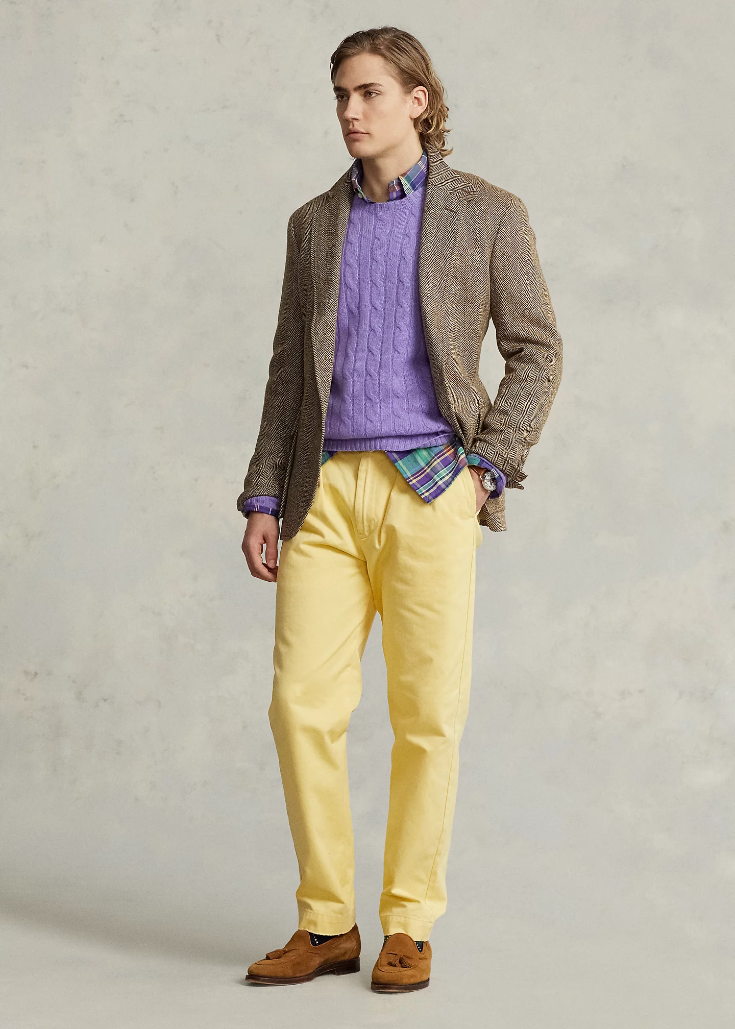 The RL67 Tailored Herringbone Jacket