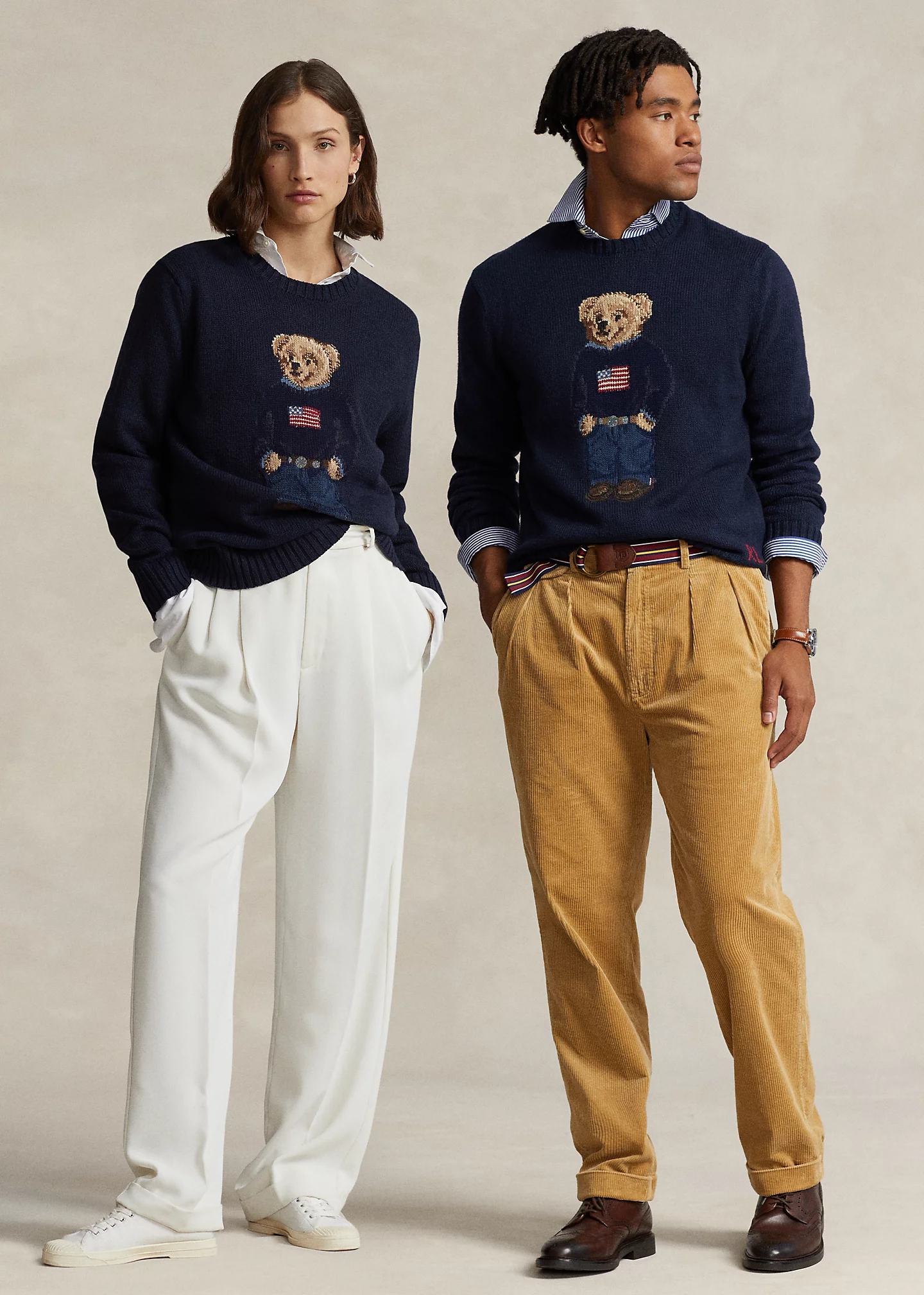 Polo Bear Cotton-Linen Sweater