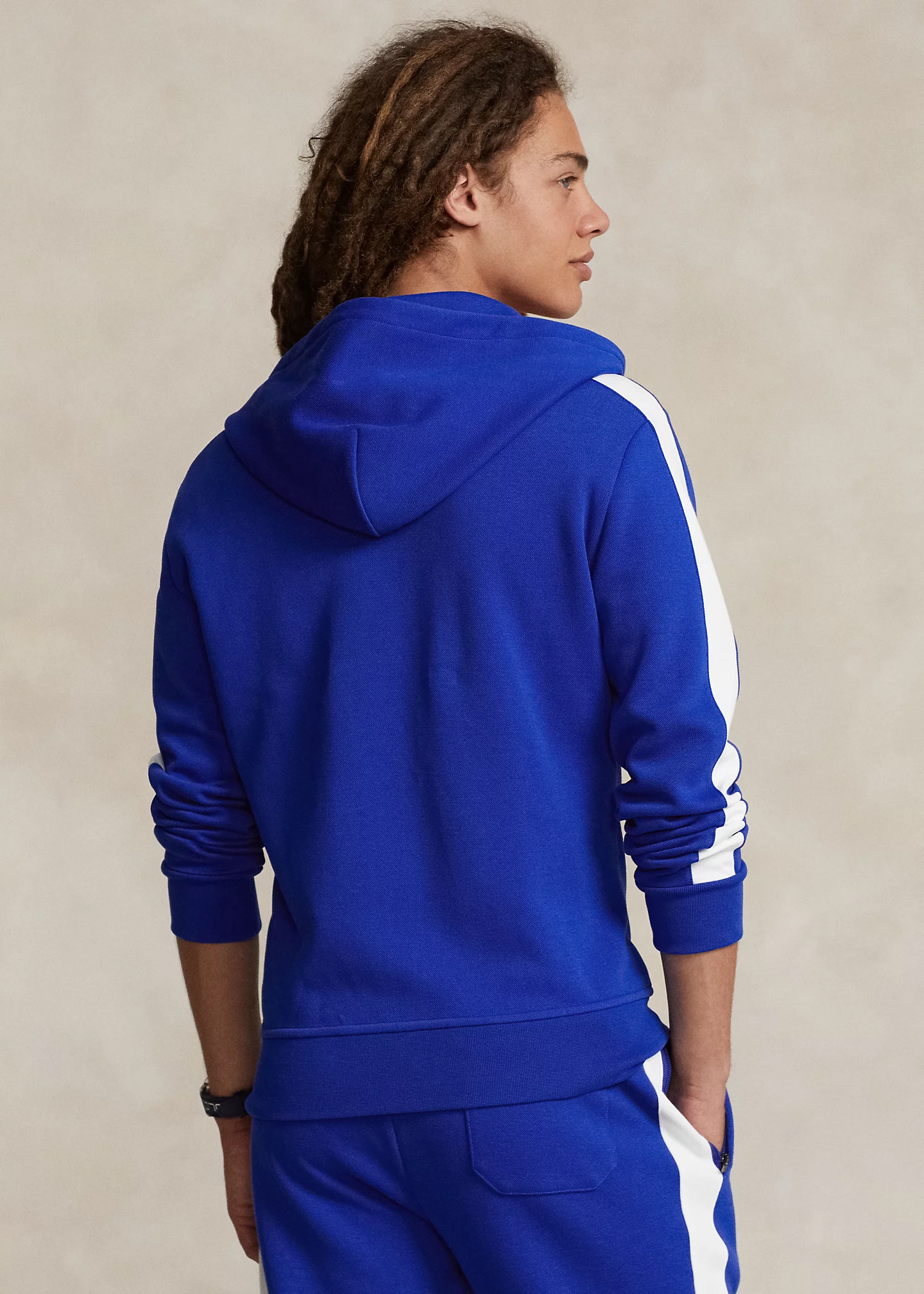 Double-Knit Mesh Full-Zip Hoodie