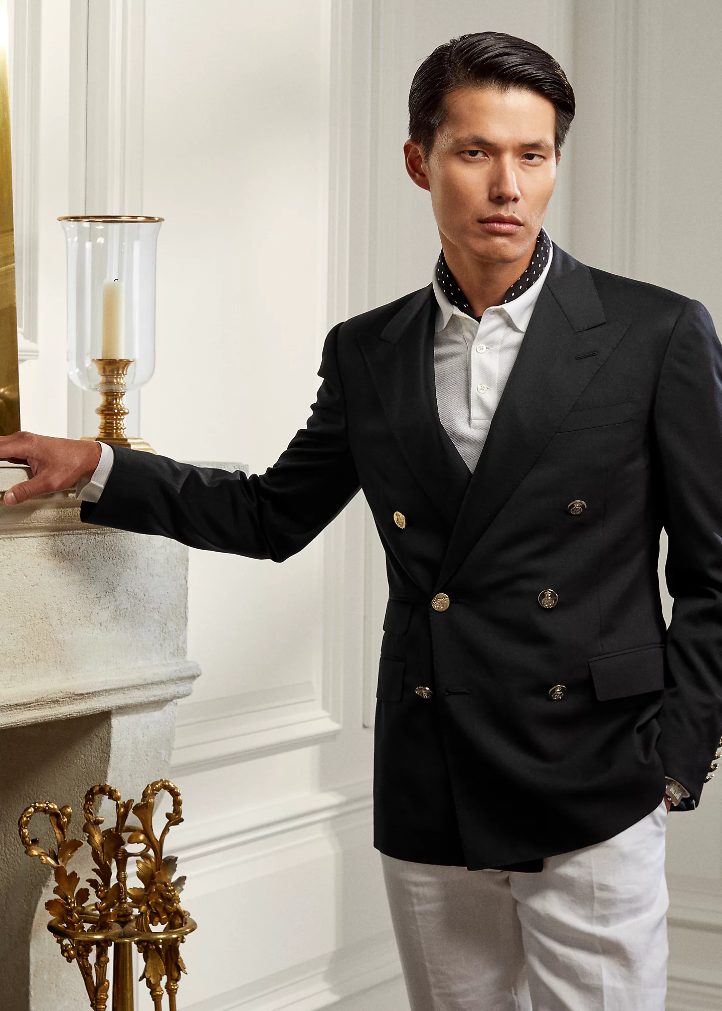 Gregory Hand-Tailored Peak-Lapel Blazer