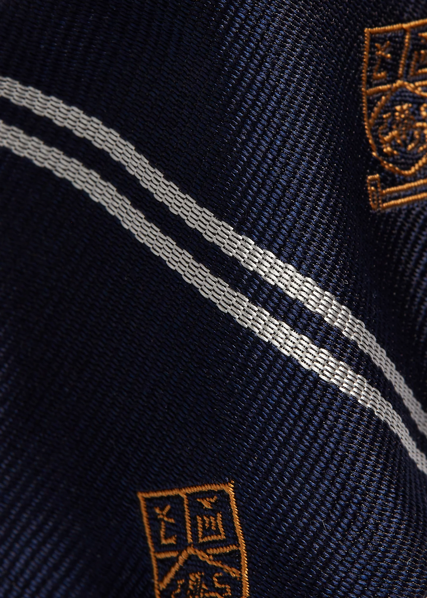 Striped Silk Club Bow Tie