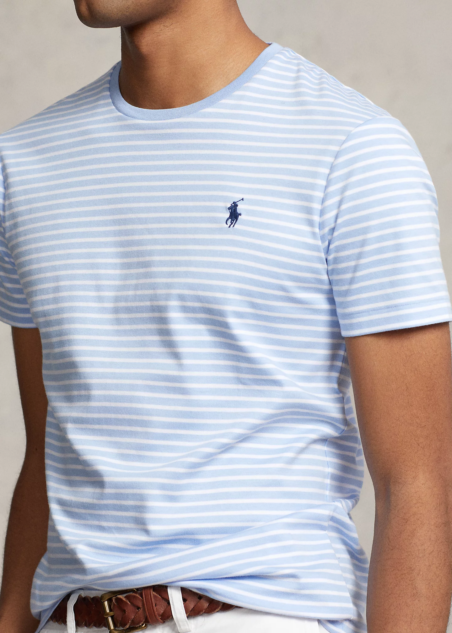 Classic Fit Striped Soft Cotton T-Shirt