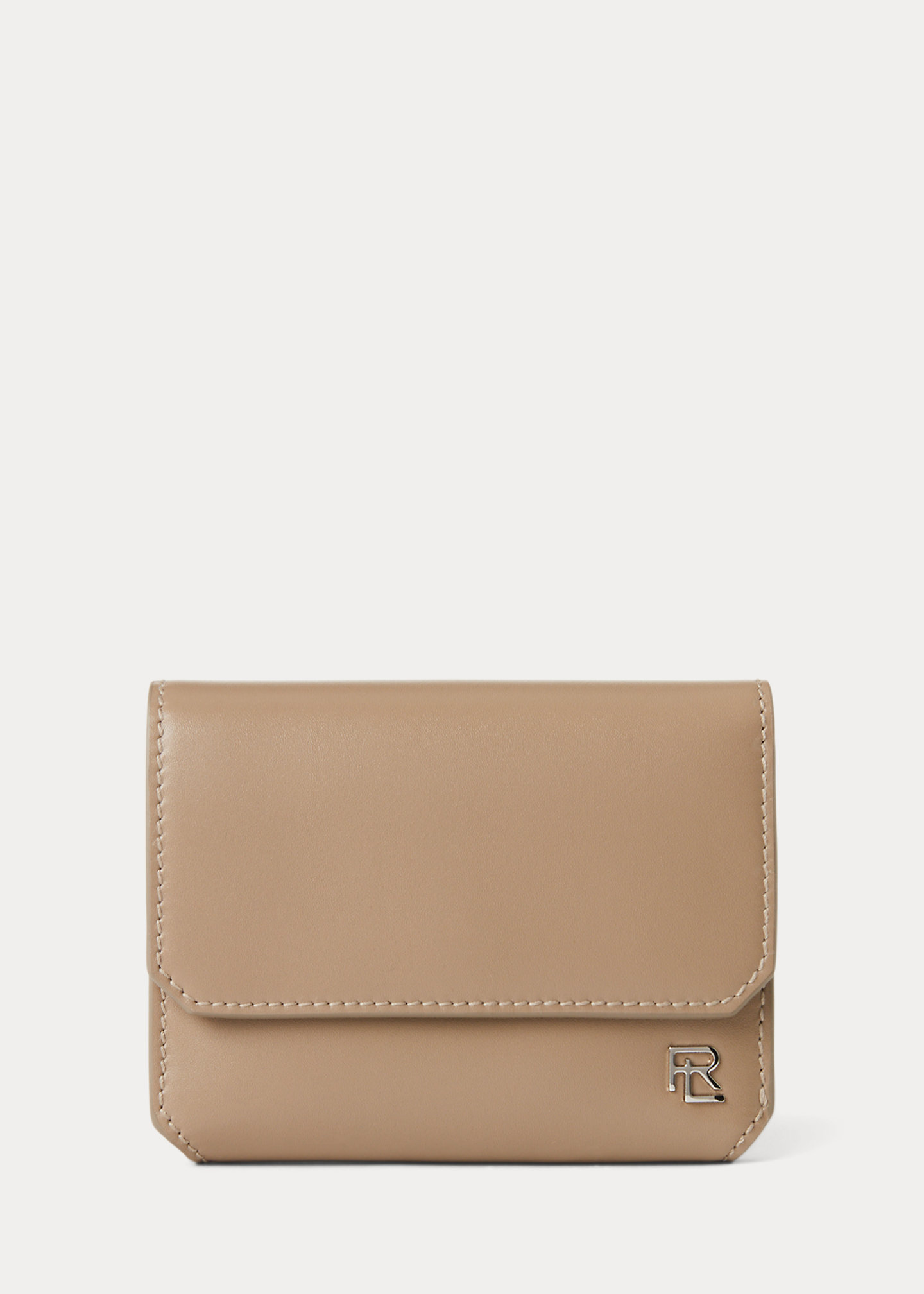RL Box Calfskin Small Vertical Wallet