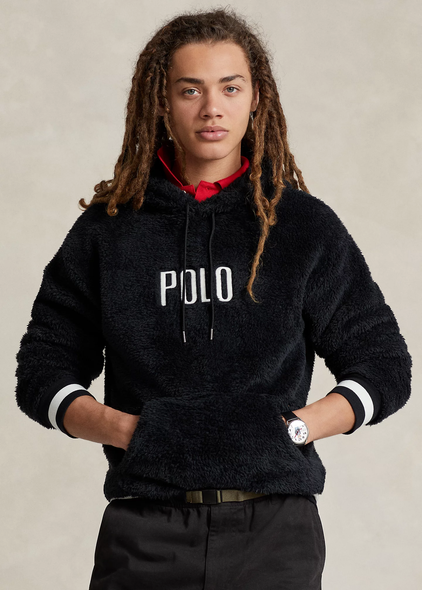 Logo Pile Fleece Hoodie