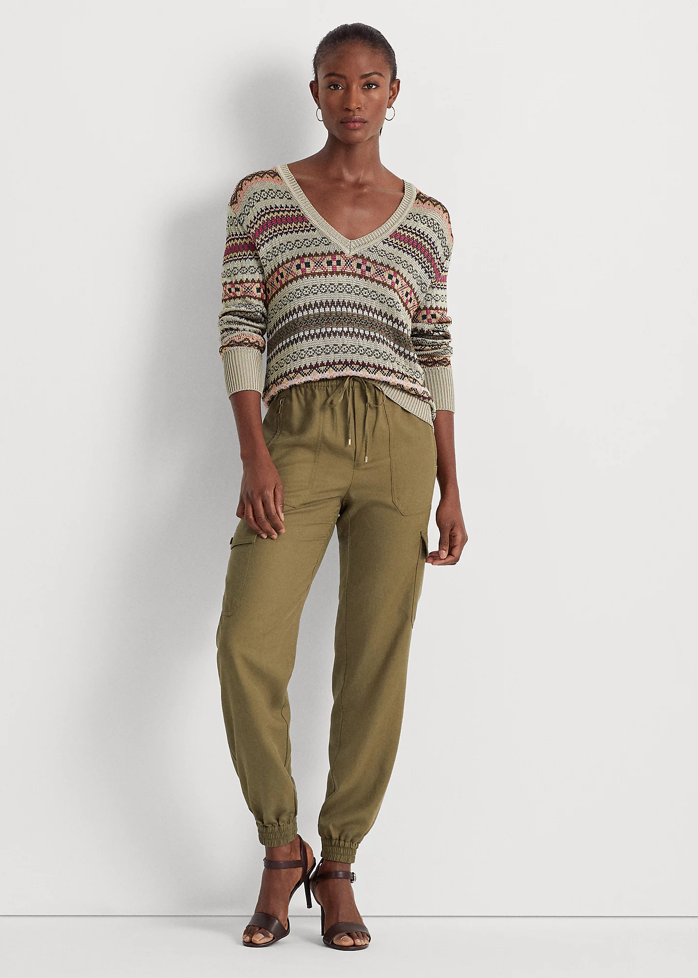 Fair Isle V-Neck Sweater