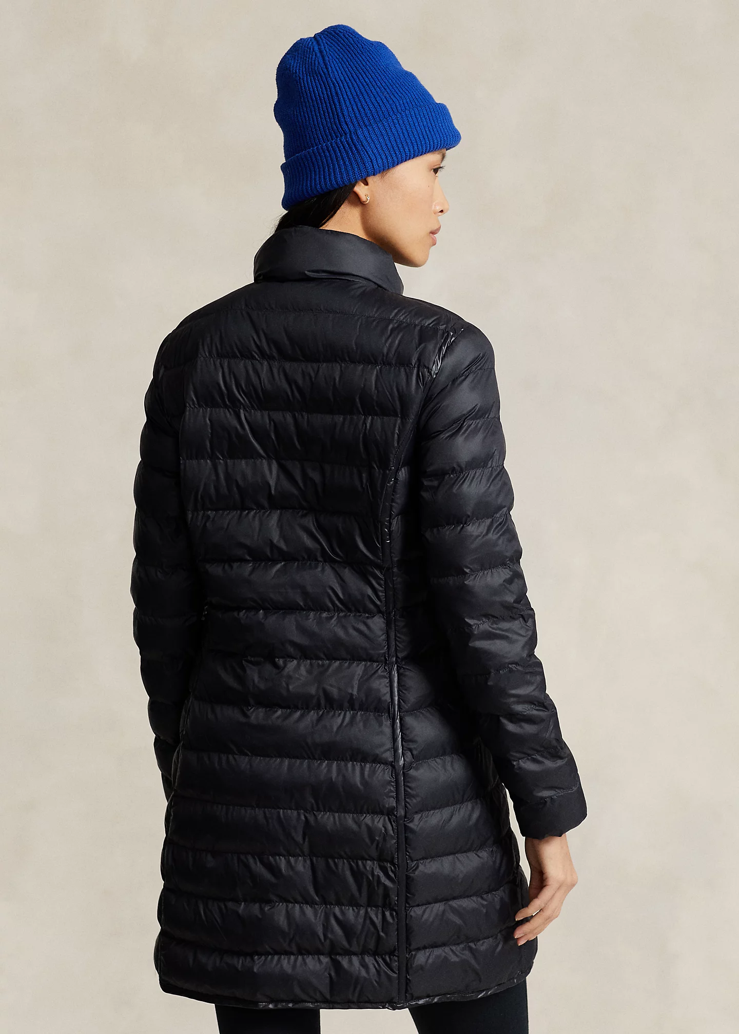 Packable Water-Repellent Quilted Coat