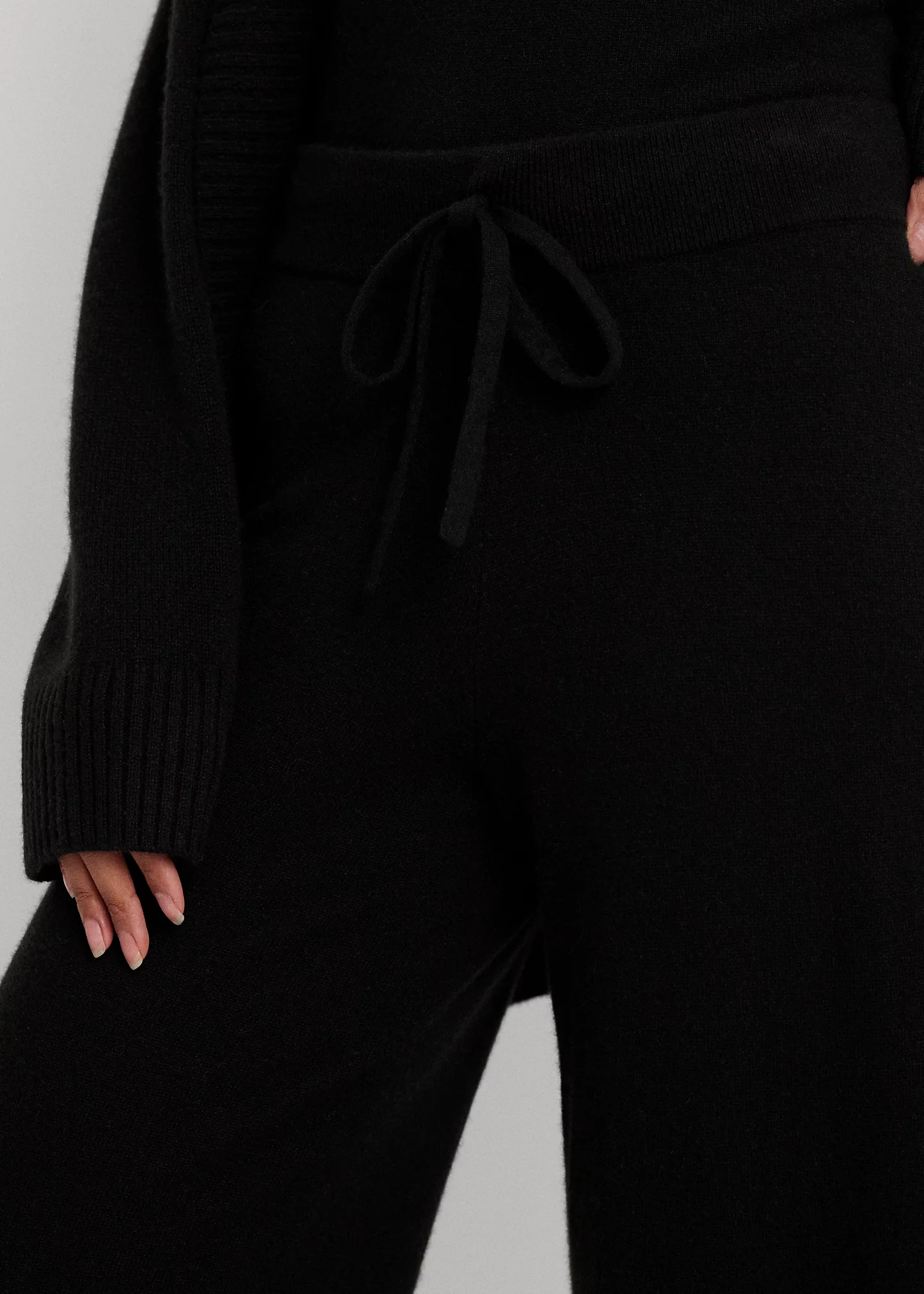 Washable Cashmere Wide-Leg Pant