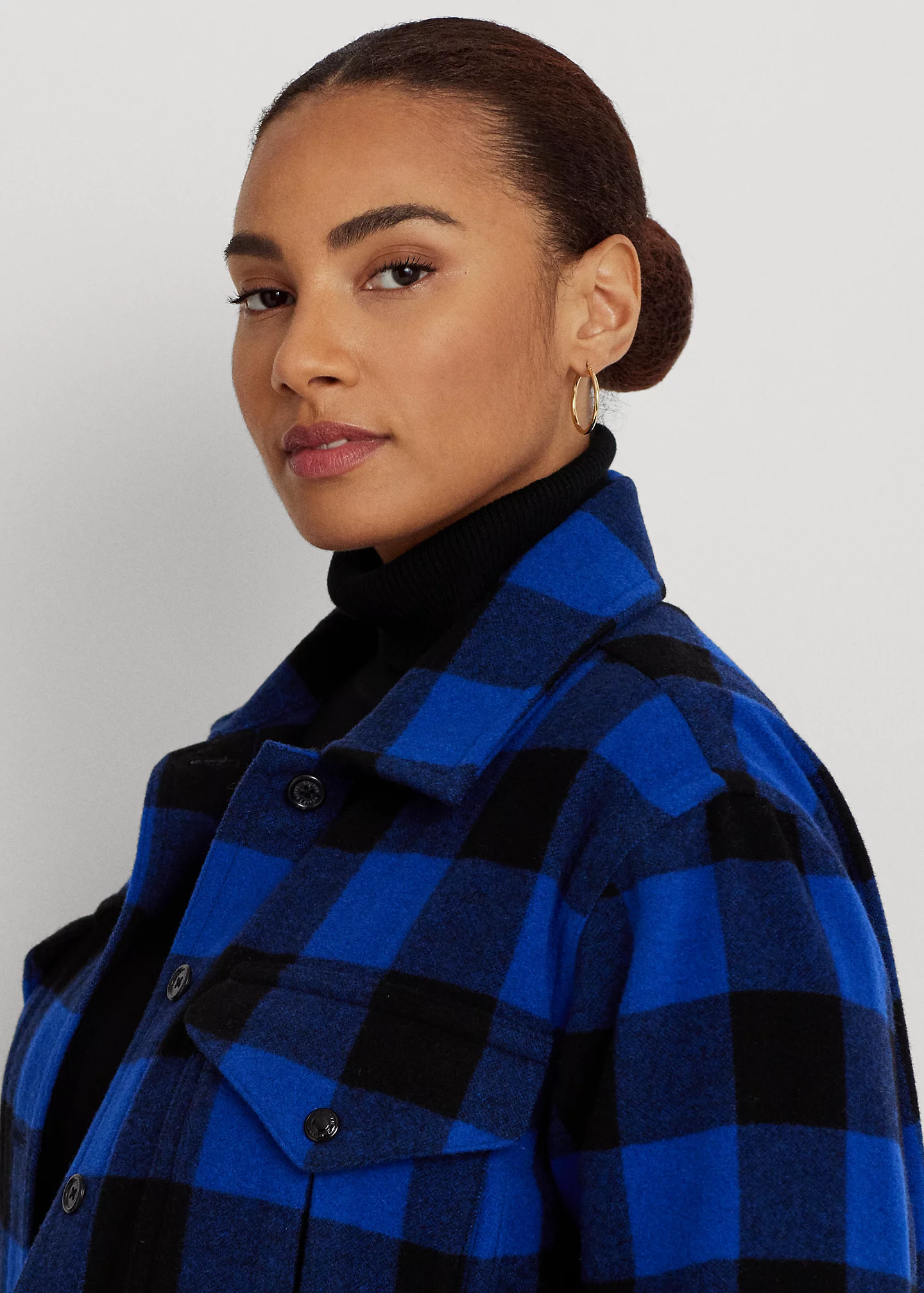 Buffalo Check Twill Shirt Jacket