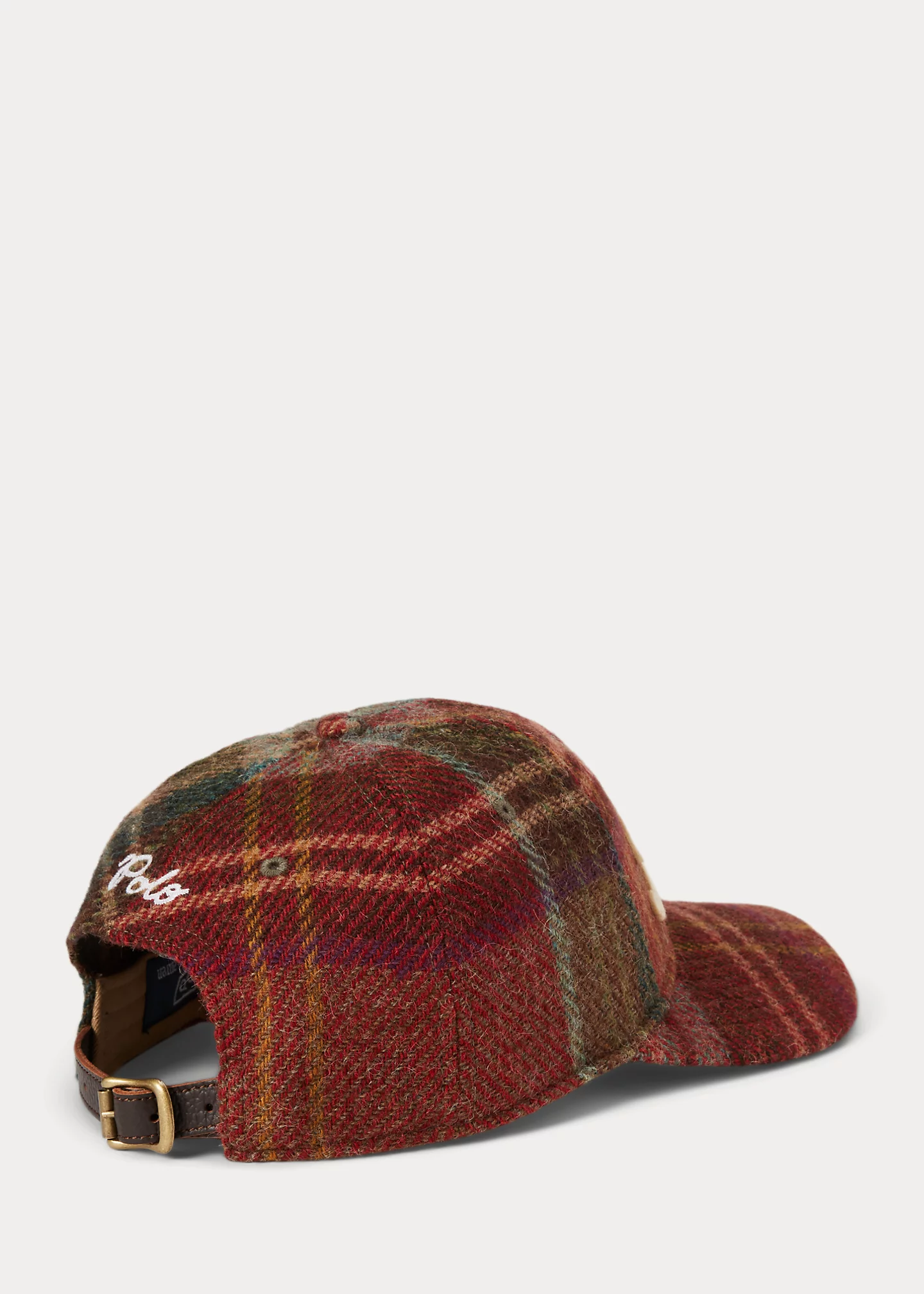 Plaid Wool Tweed Ball Cap