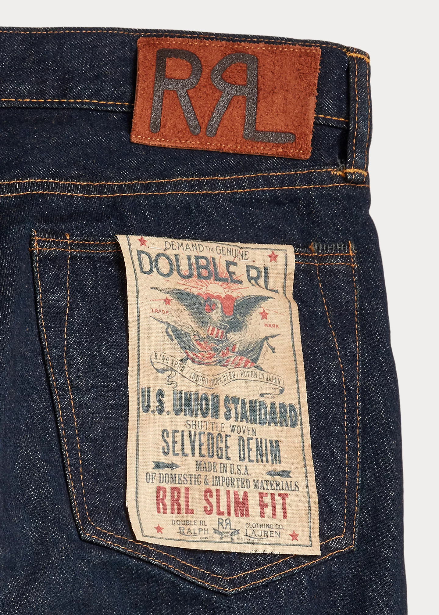 Slim Fit Once-Washed Selvedge Jean
