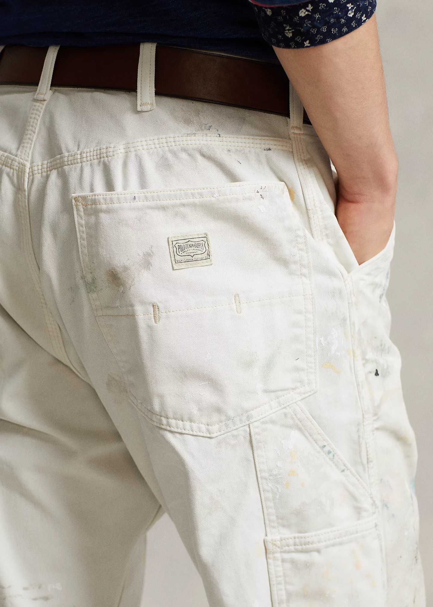 Relaxed Fit Painted Carpenter Jean