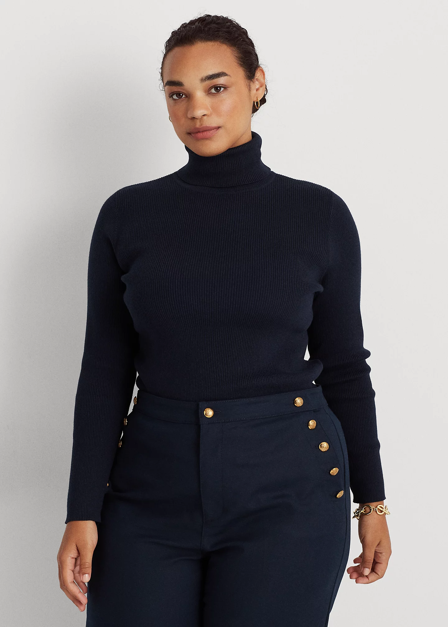 Ribbed Turtleneck Sweater