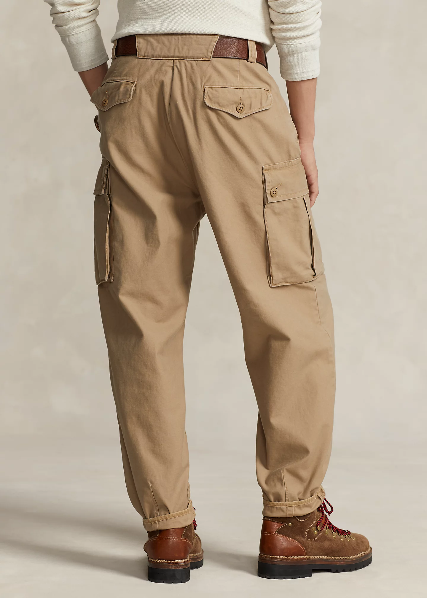 Baggy Fit Reverse-Sateen Cargo Pant