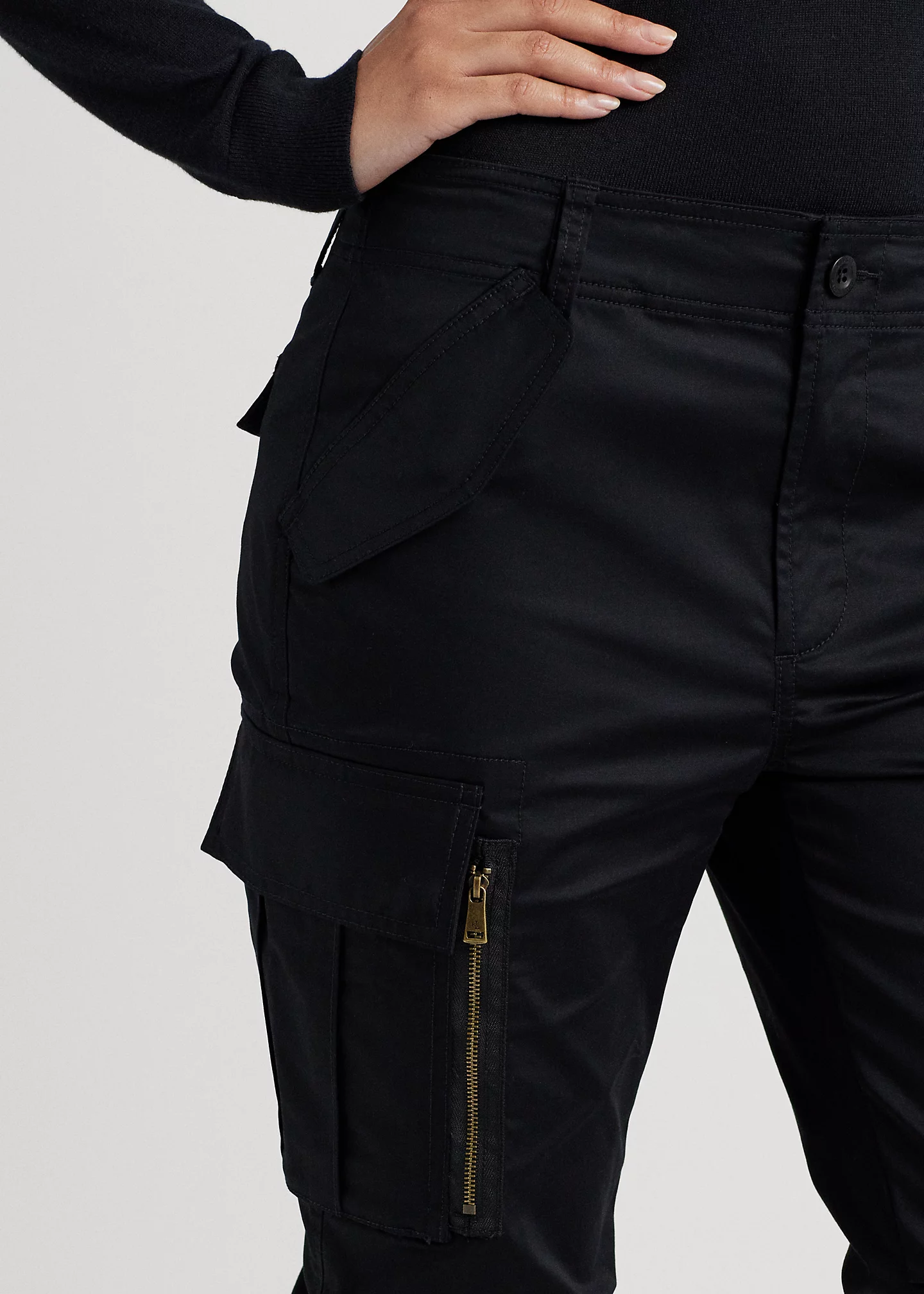 Cotton Sateen Cargo Pant