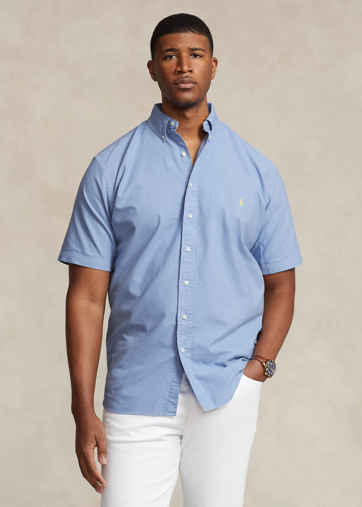 Garment-Dyed Oxford Shirt