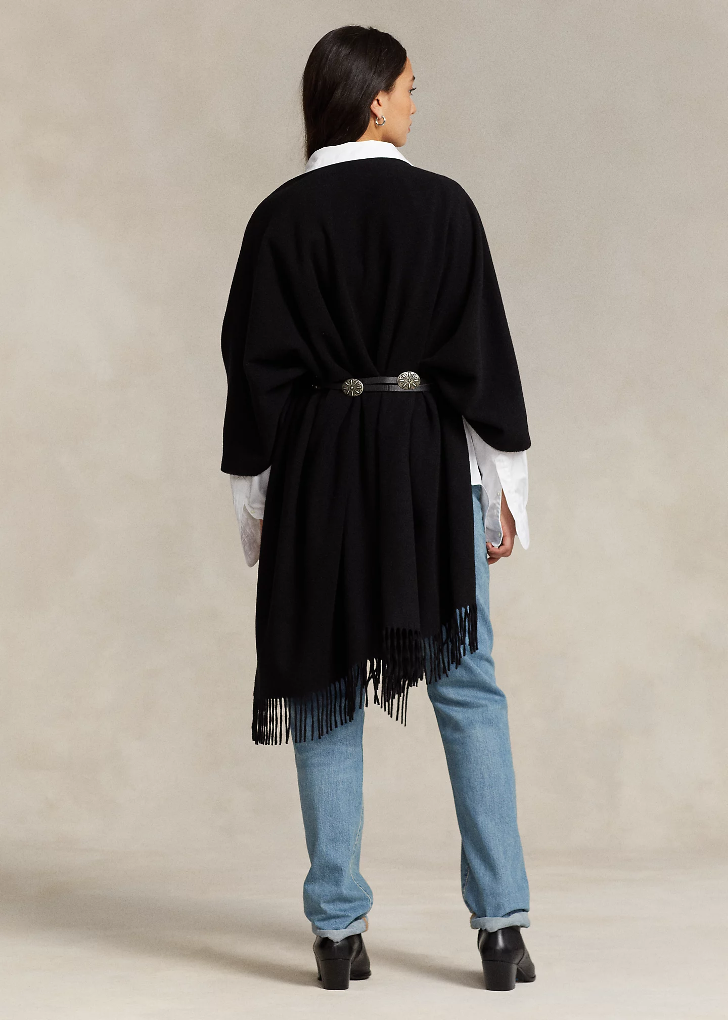 Oversize Wool-Blend Wrap Scarf