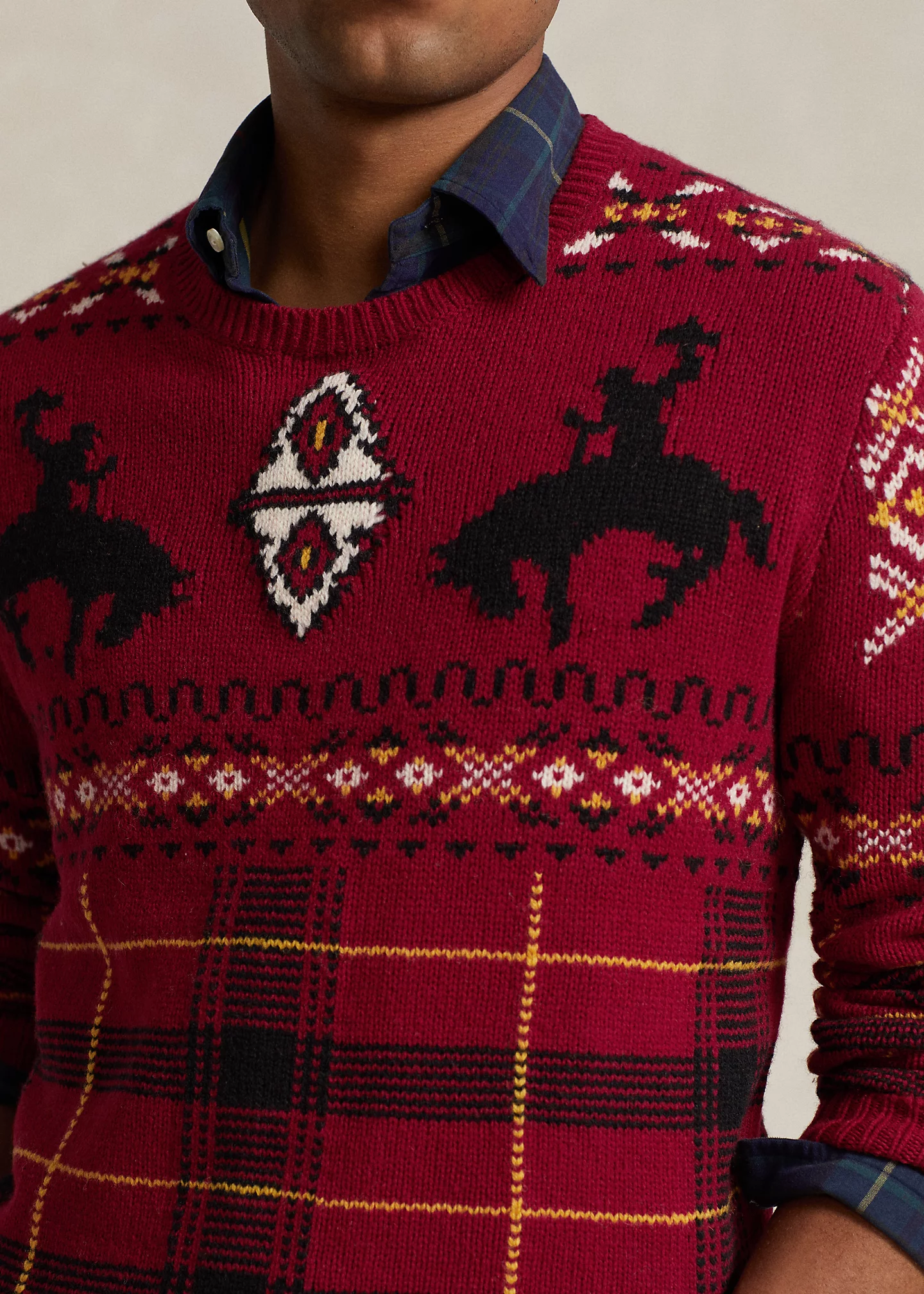 Western-Inspired Fair Isle Sweater