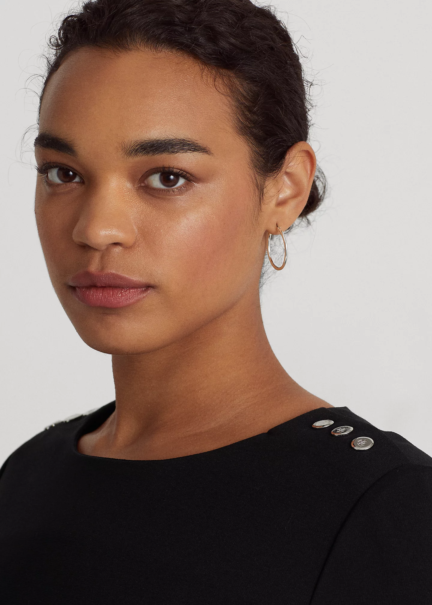 Ponte Three-Quarter-Sleeve Dress