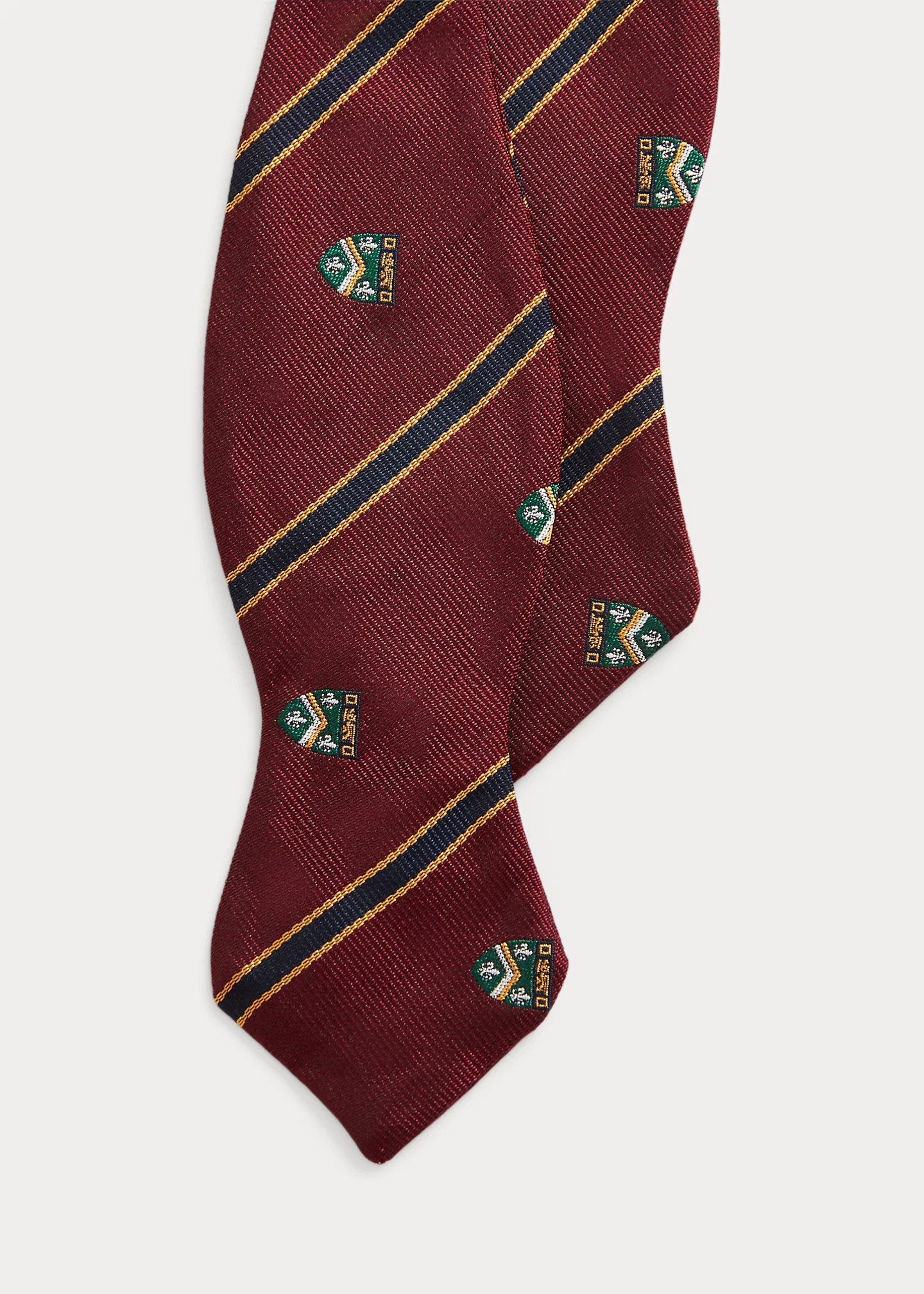 Striped Silk Club Bow Tie