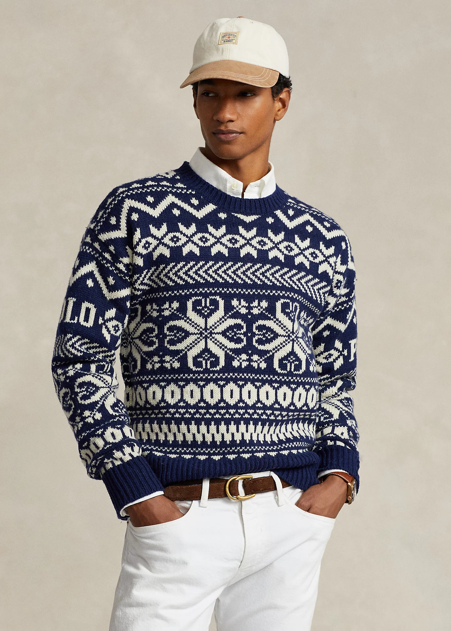 Snowflake Wool-Blend Sweater