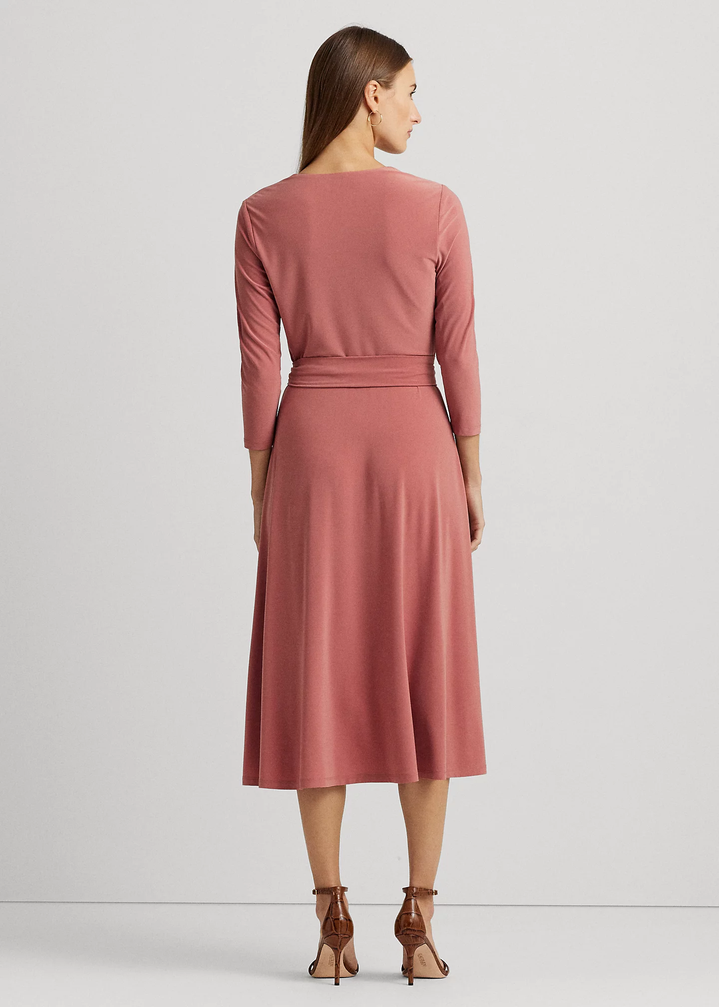 Surplice Jersey Dress