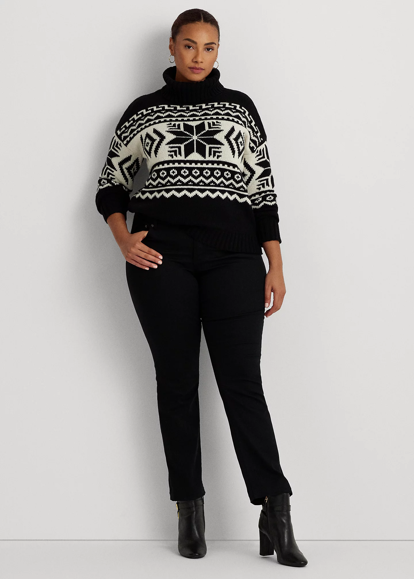 Fair Isle Wool-Blend Turtleneck Sweater