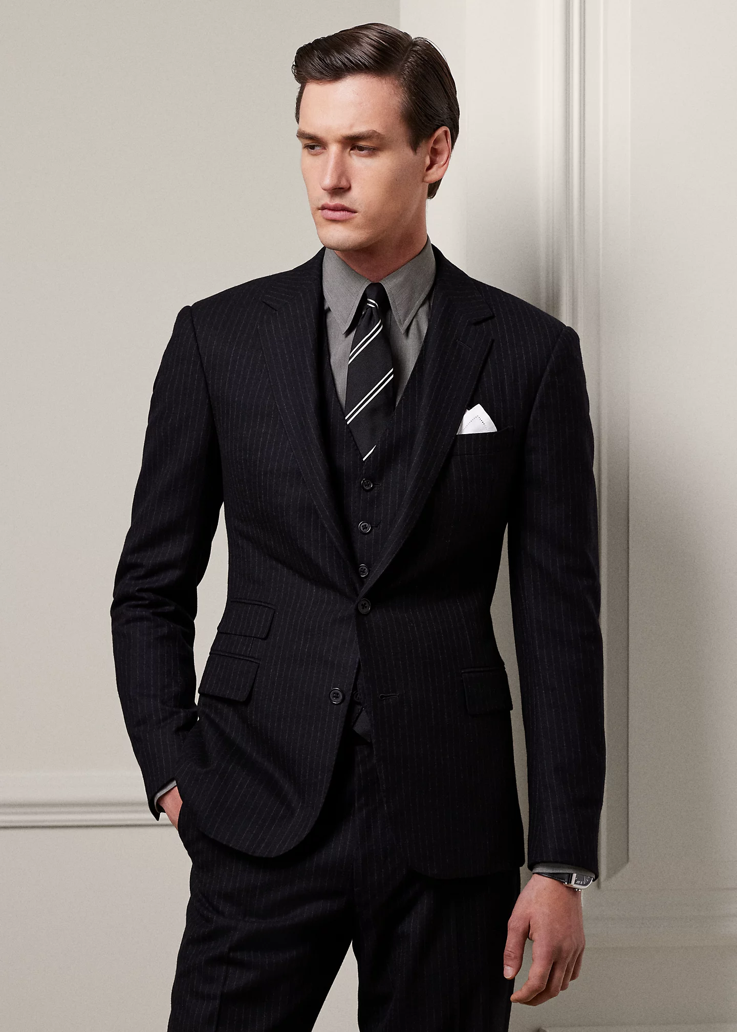 Gregory Hand-Tailored Wool 3-Piece Suit