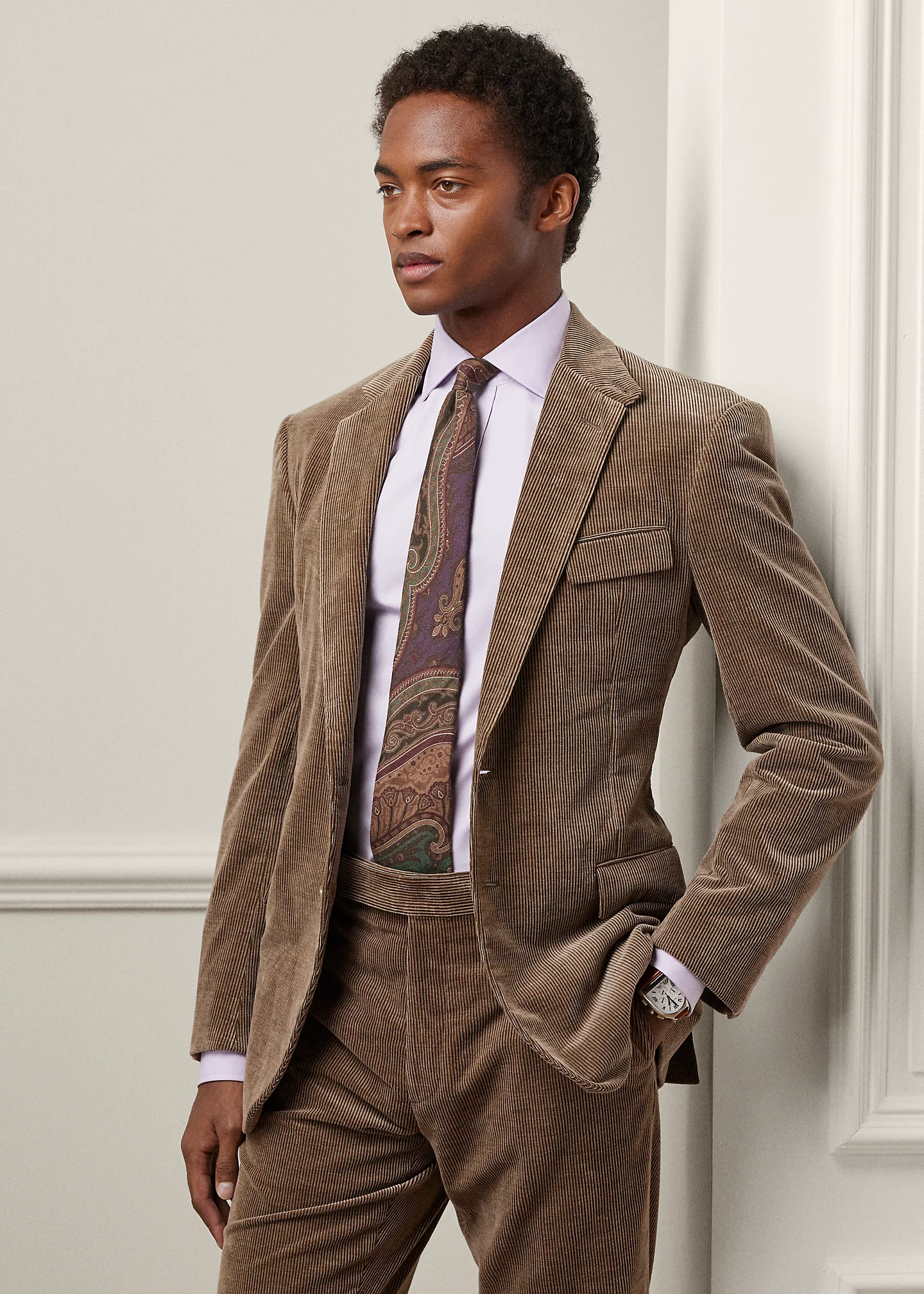 Kent Hand-Tailored Corduroy Suit Jacket